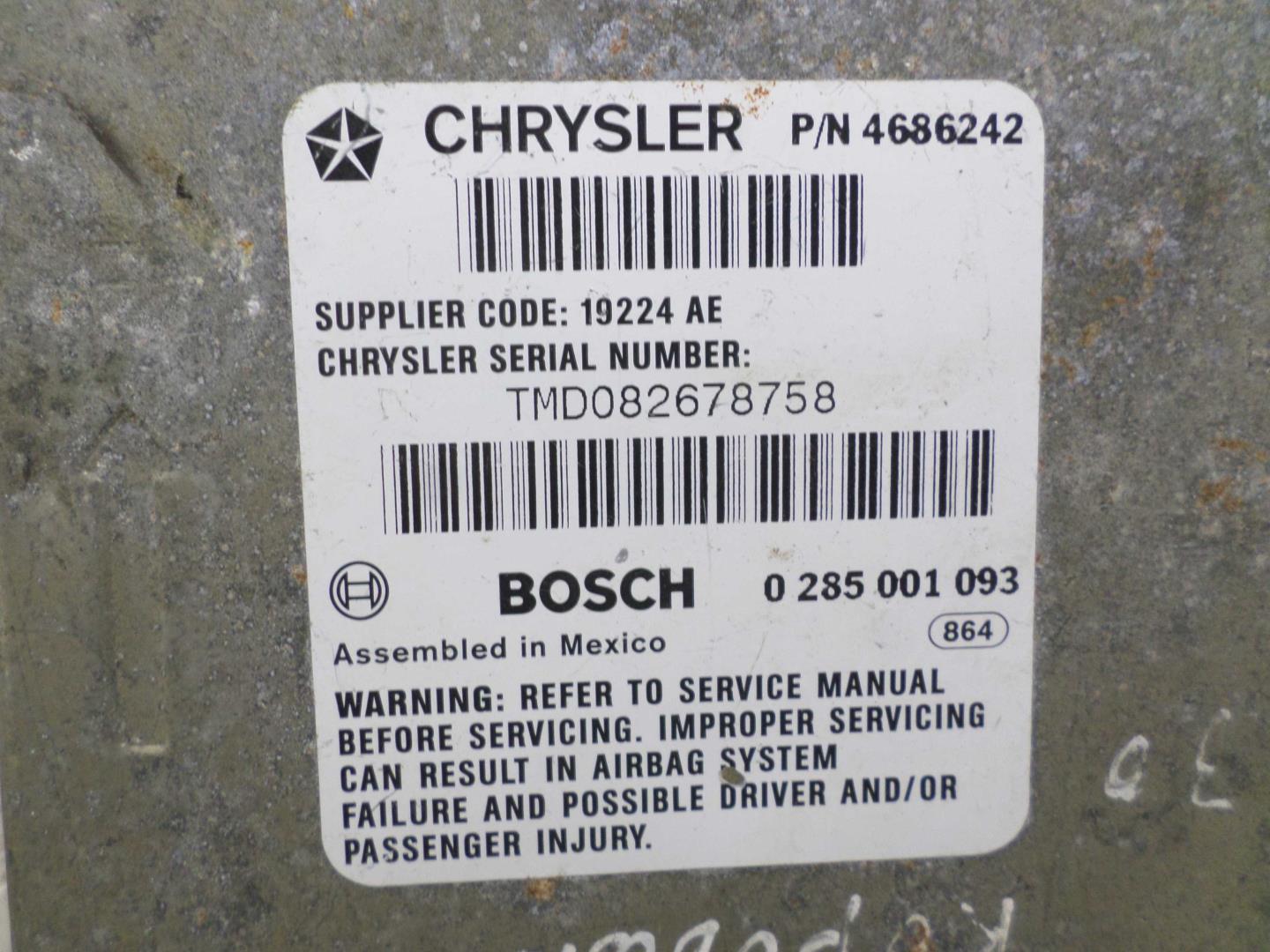 Блок управления подушек безопасности (AIR BAG)