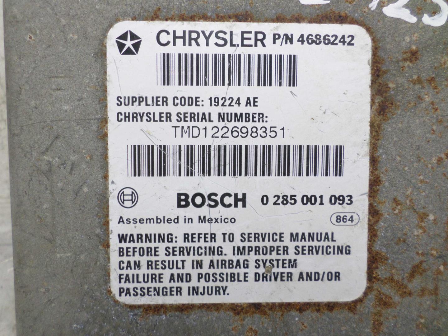 Блок управления подушек безопасности (AIR BAG)