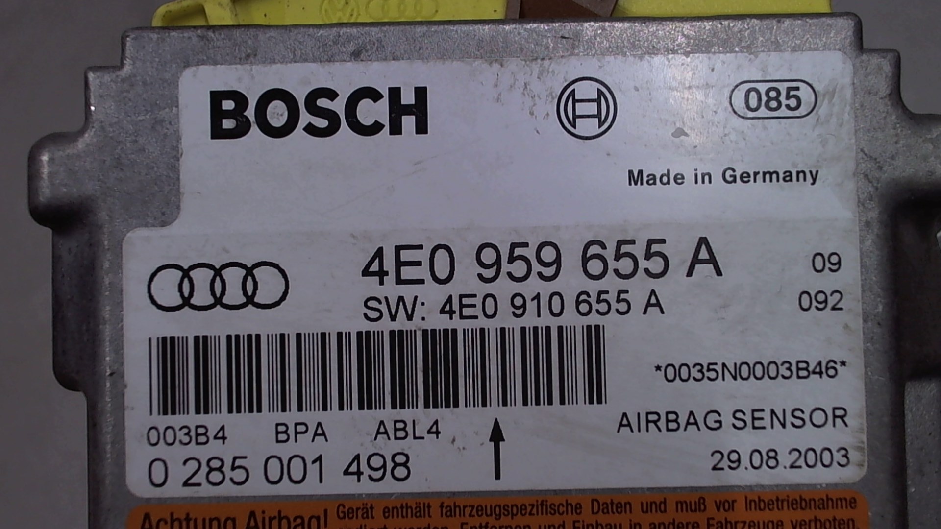 Блок управления подушек безопасности (AIR BAG)