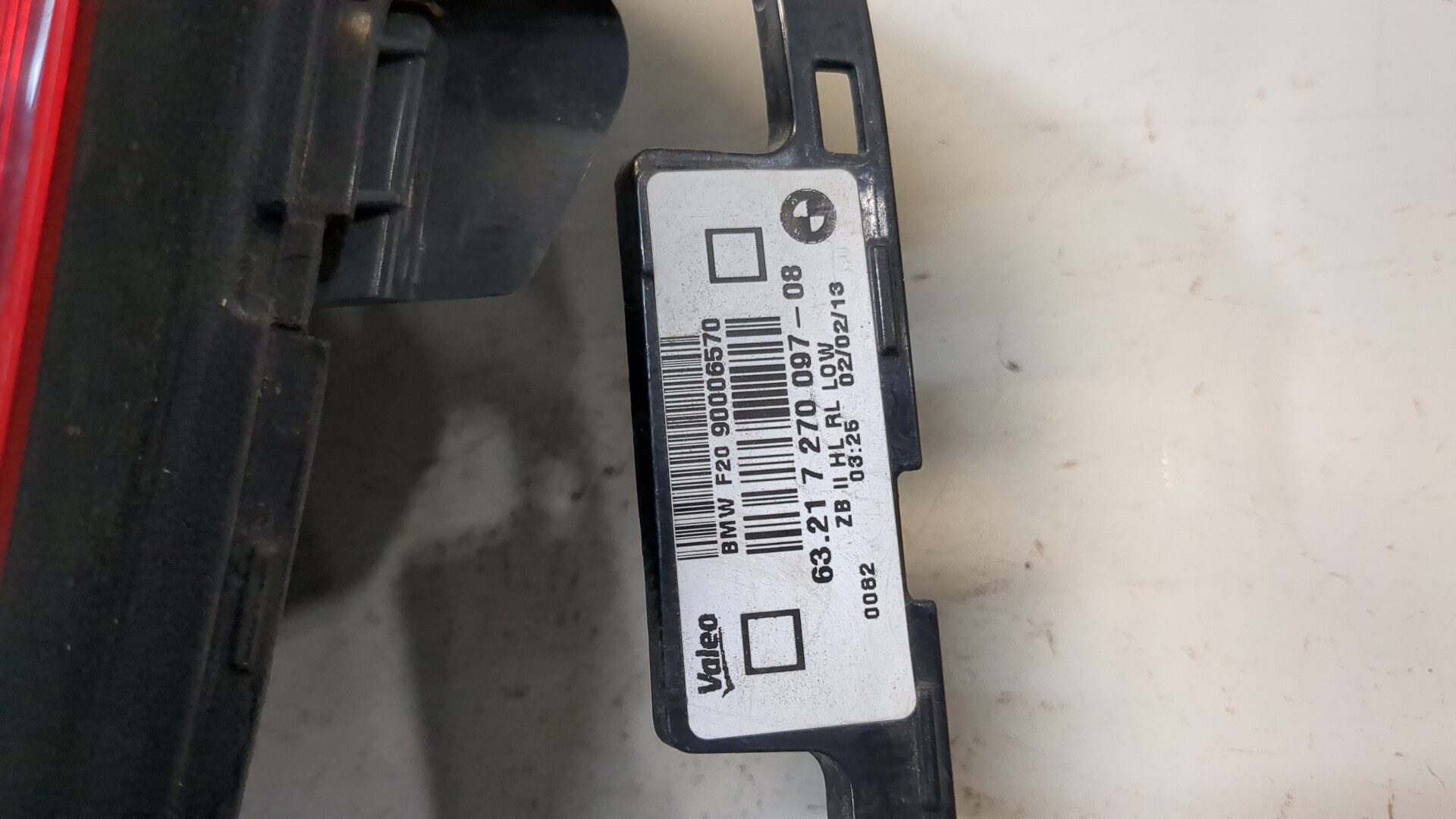 Фонарь задний левый