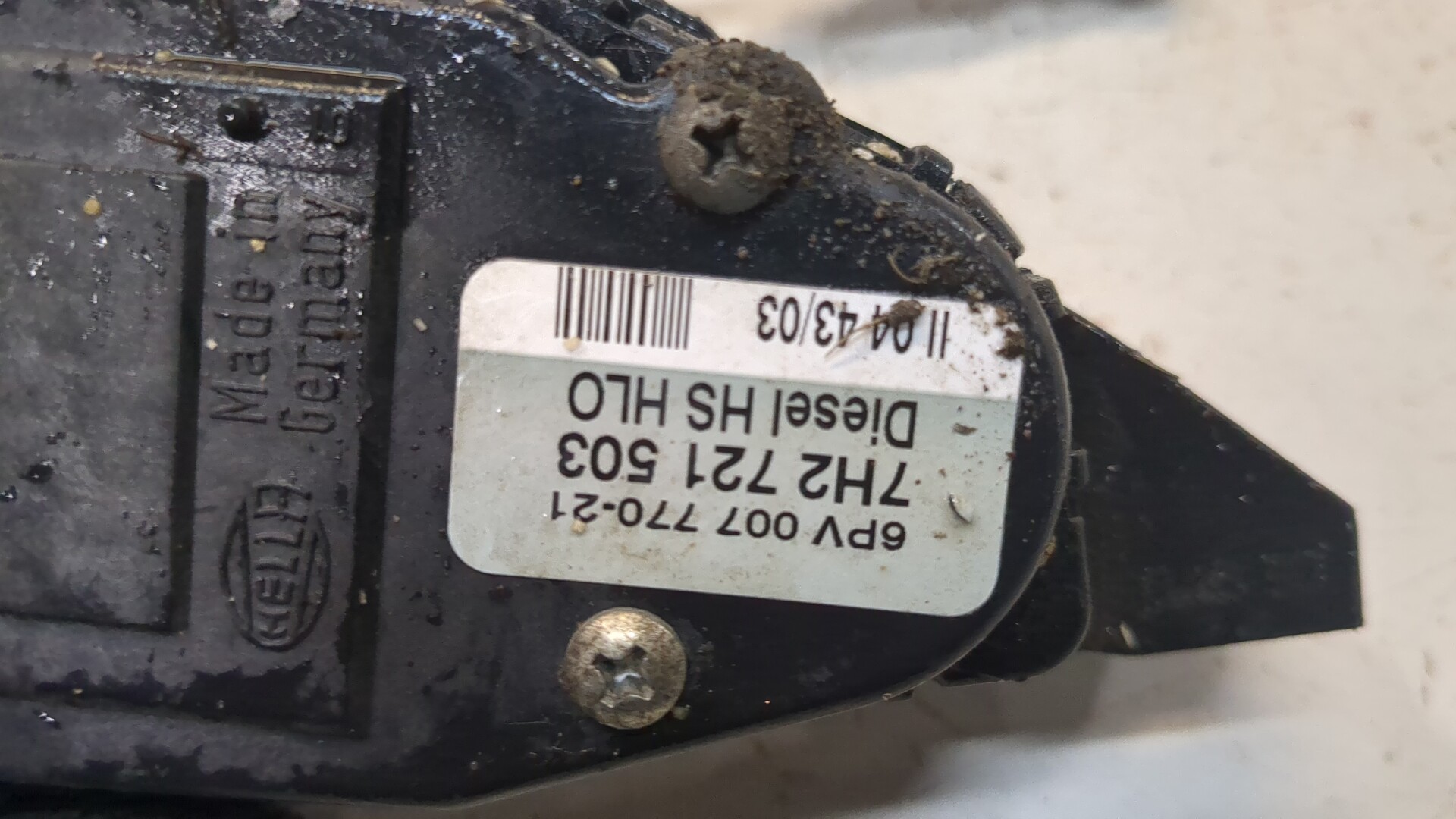 Датчик положения педали акселератора