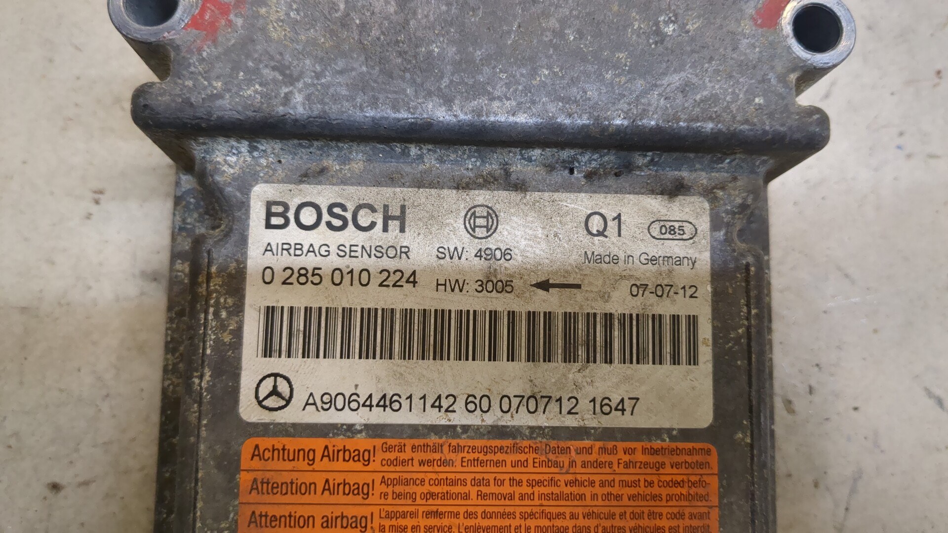 Блок управления подушек безопасности (AIR BAG)