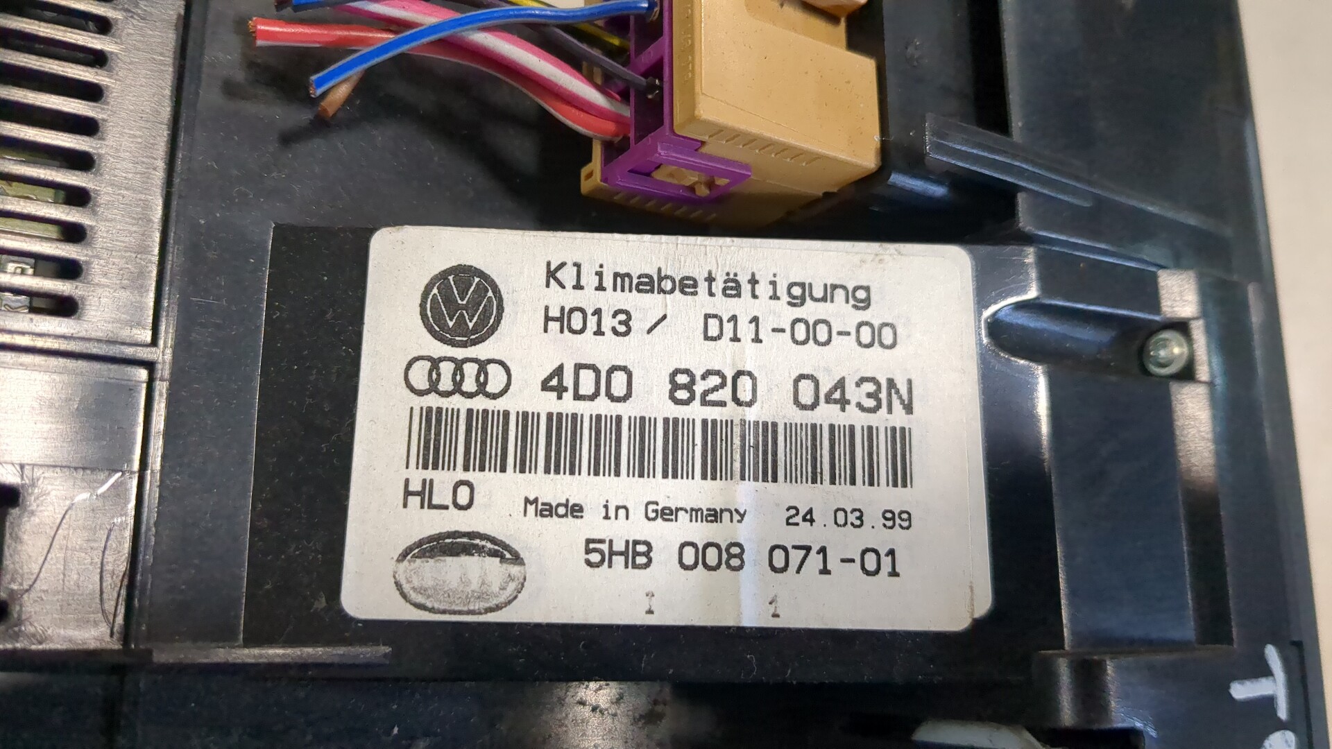 Переключатель отопителя