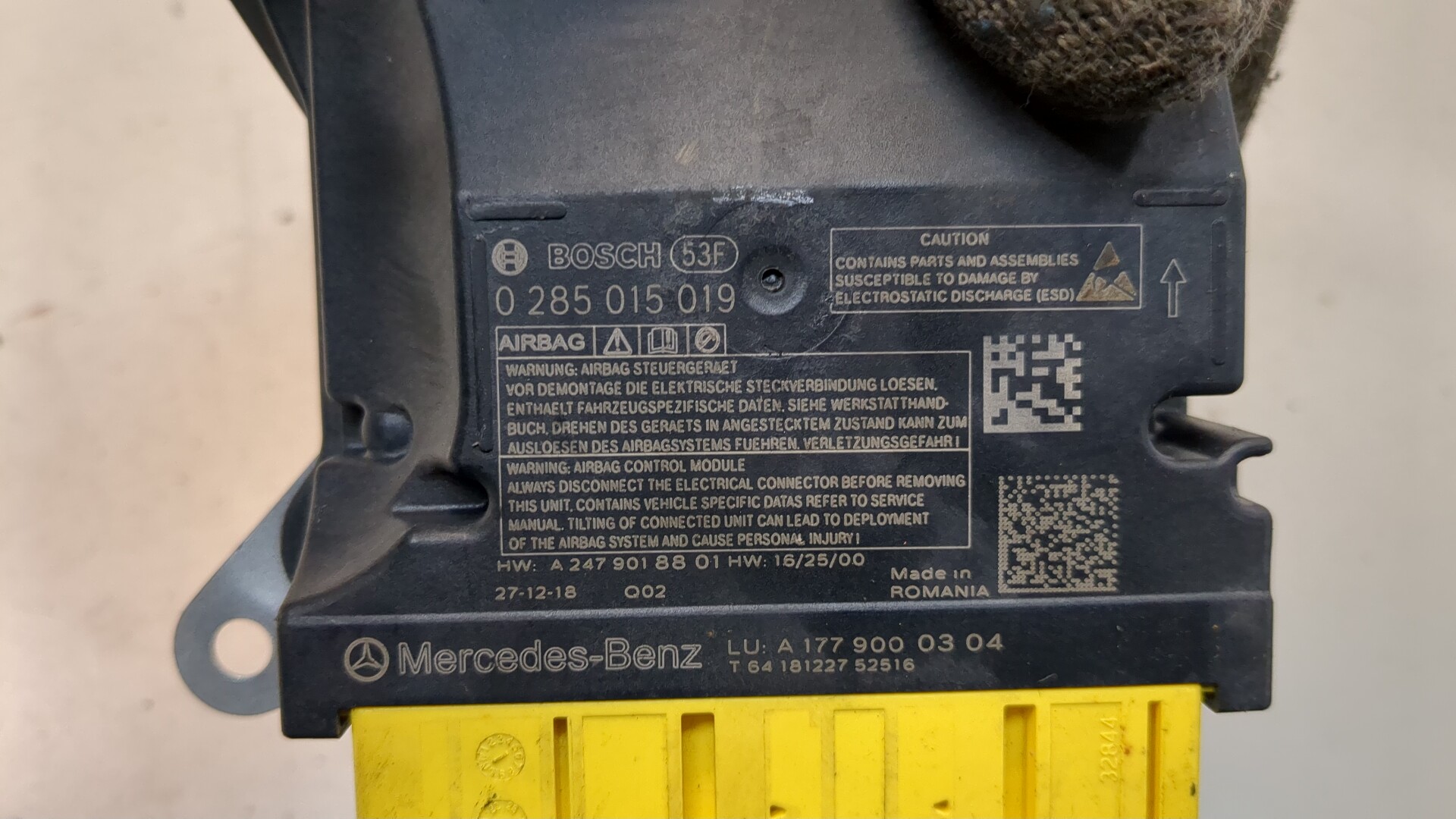 Блок управления подушек безопасности (AIR BAG)