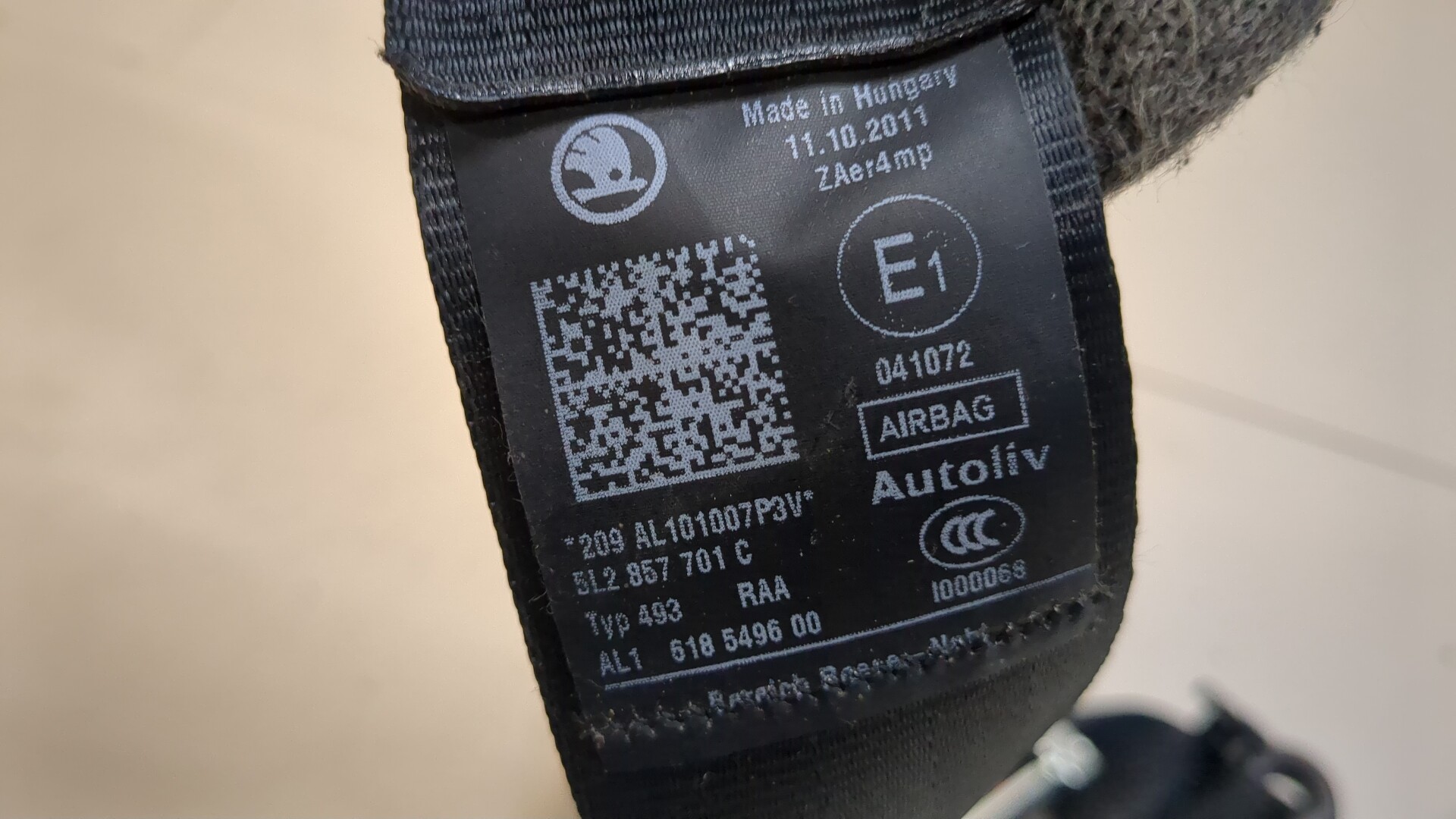 Ремень безопасности