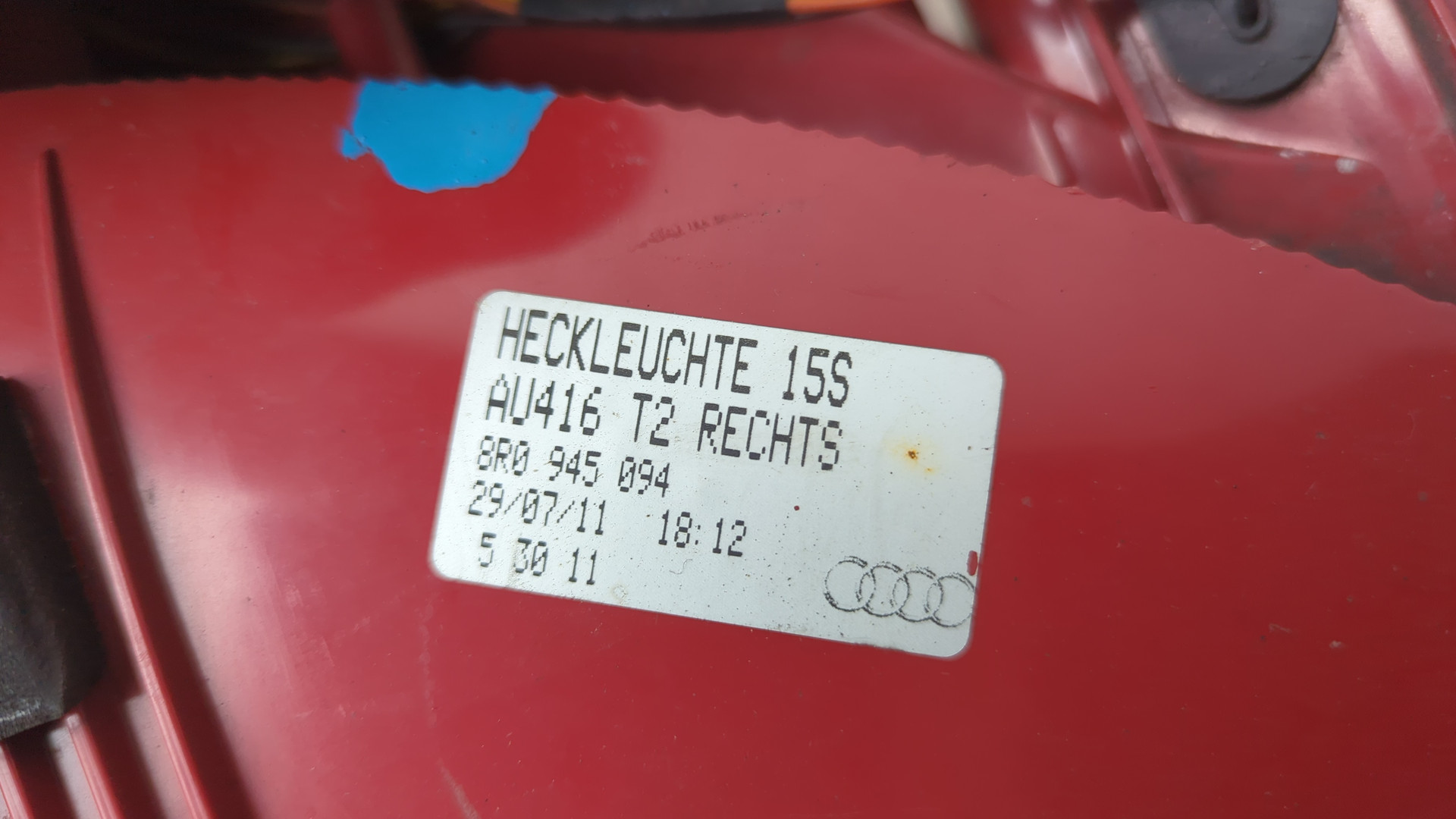 Фонарь задний правый