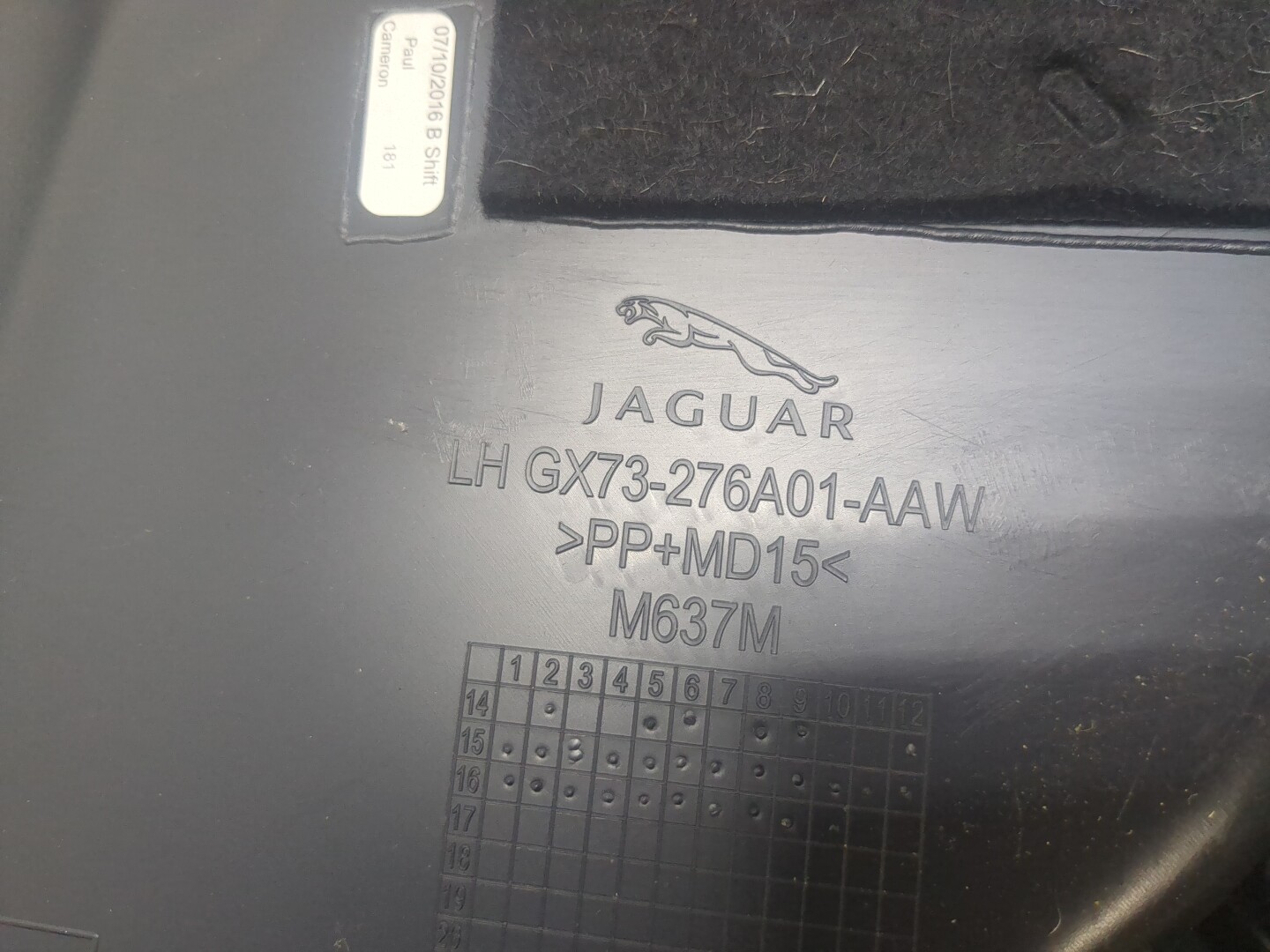 Обшивка двери задней левой