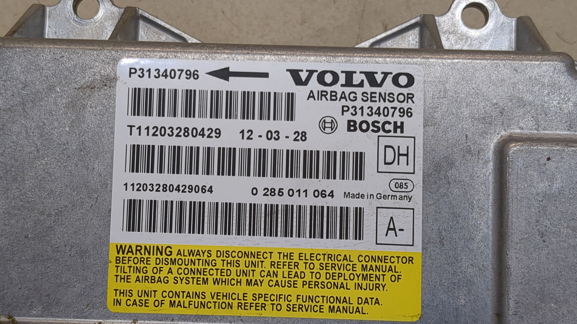 Блок управления подушек безопасности (AIR BAG)