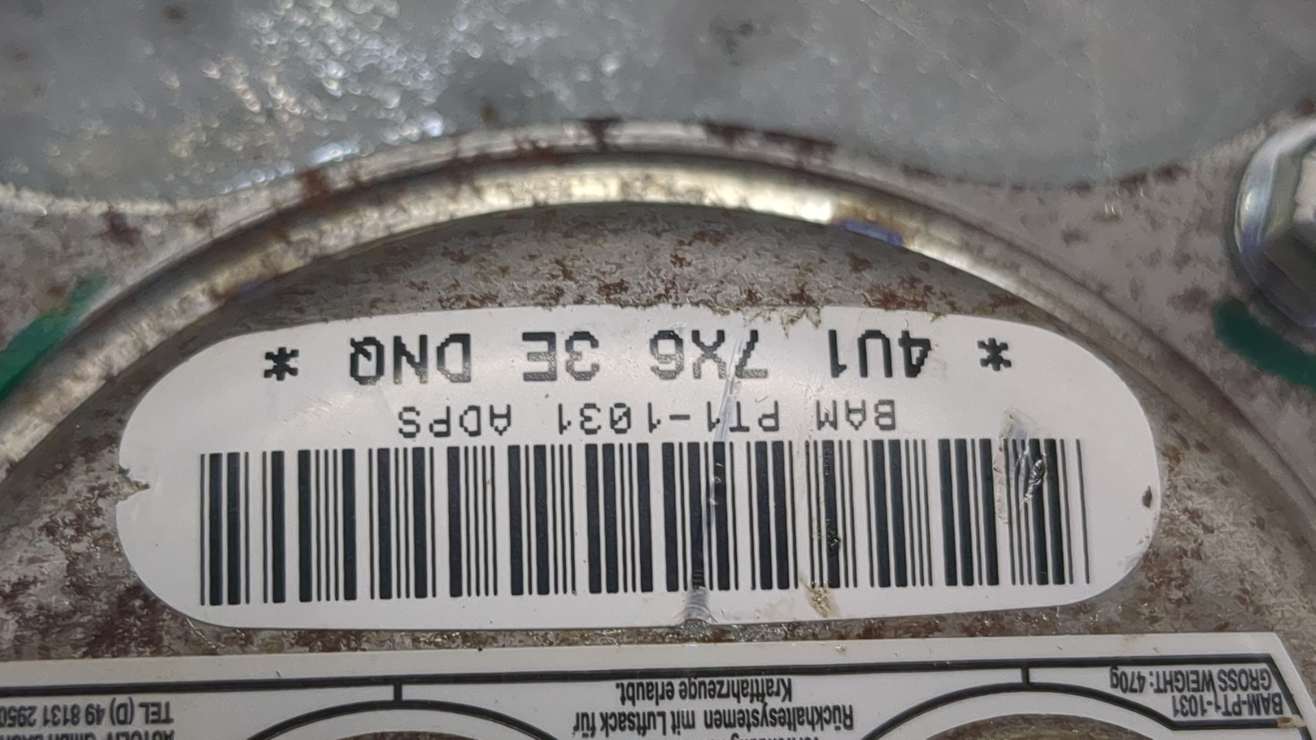 Подушка безопасности в рулевое колесо