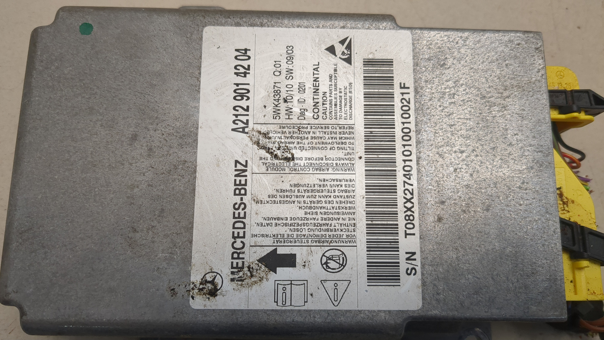 Блок управления подушек безопасности (AIR BAG)