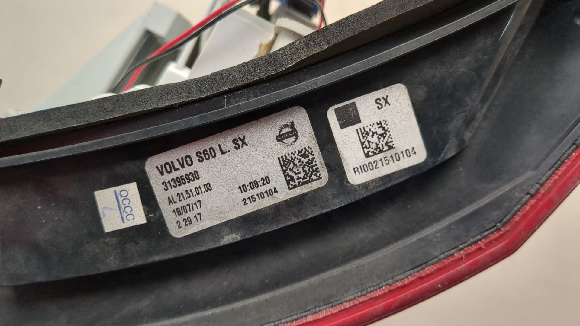 Фонарь задний левый