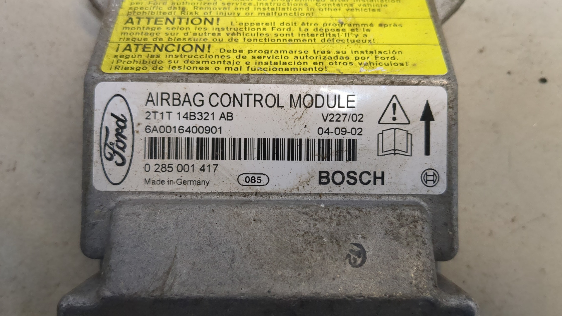 Блок управления подушек безопасности (AIR BAG)