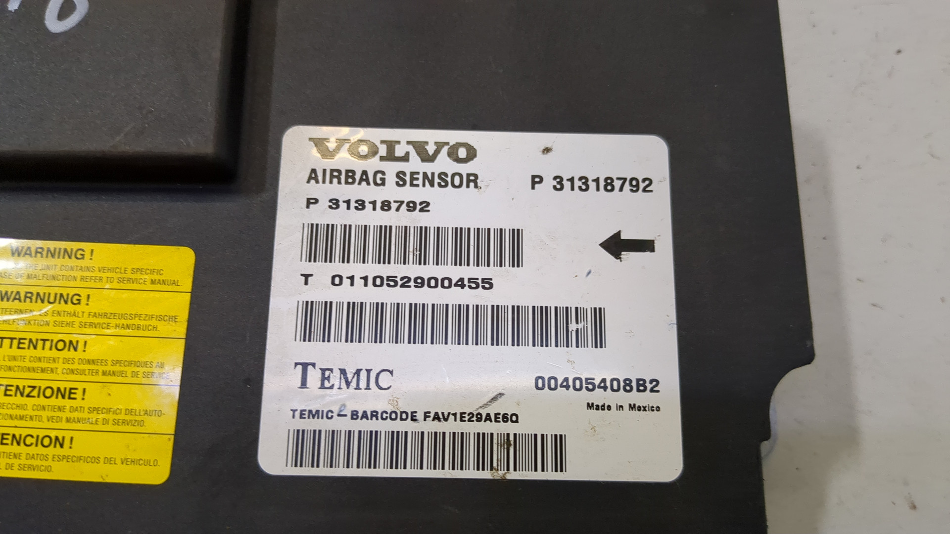 Блок управления подушек безопасности (AIR BAG)