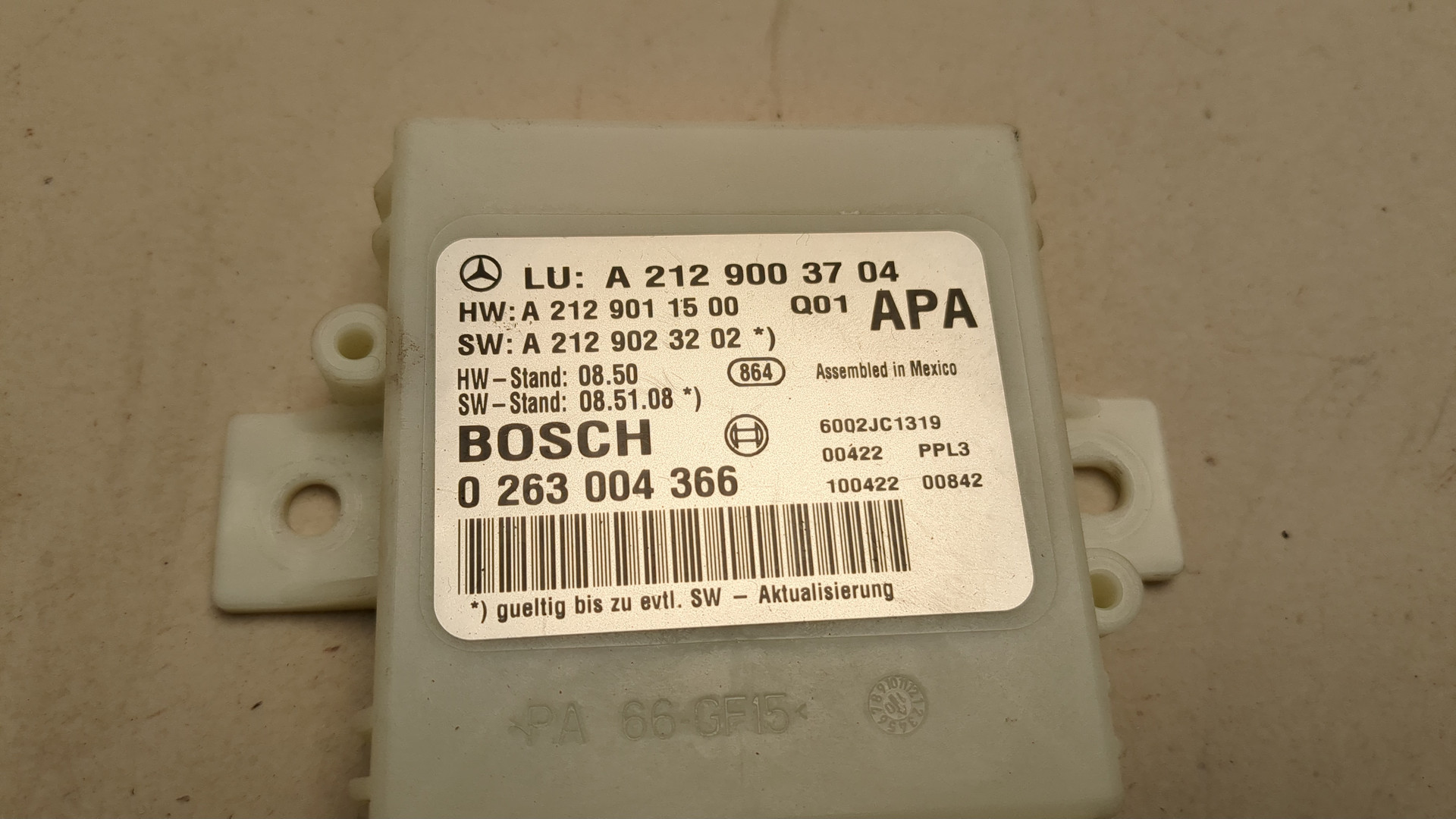 Блок управления парктрониками