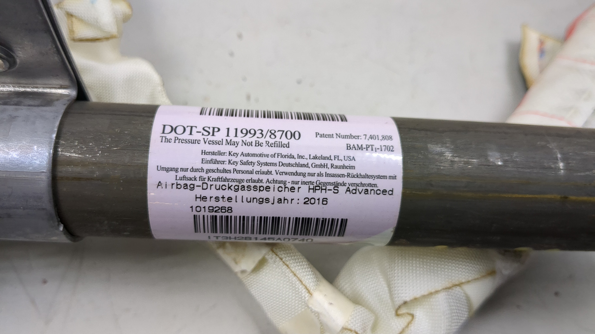 Подушка безопасности боковая (шторка)