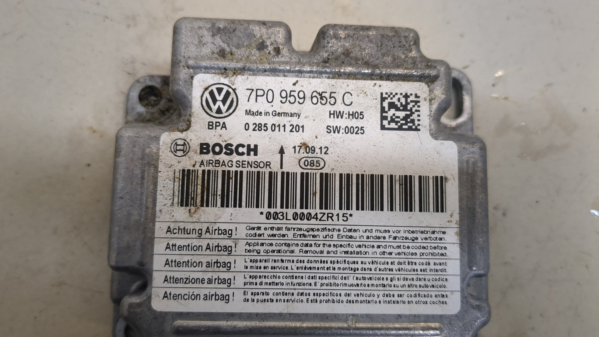 Блок управления подушек безопасности (AIR BAG)