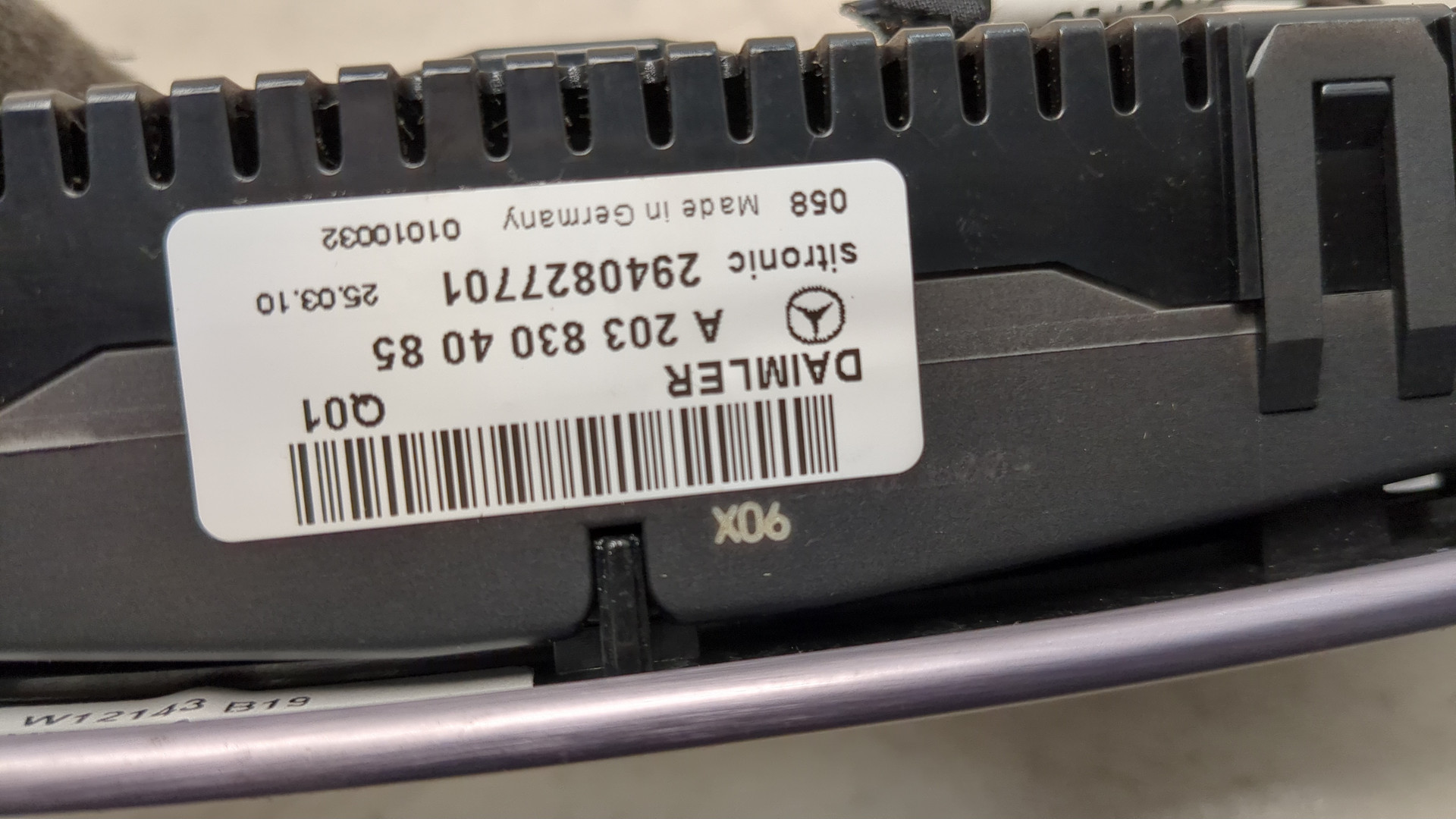 Переключатель отопителя