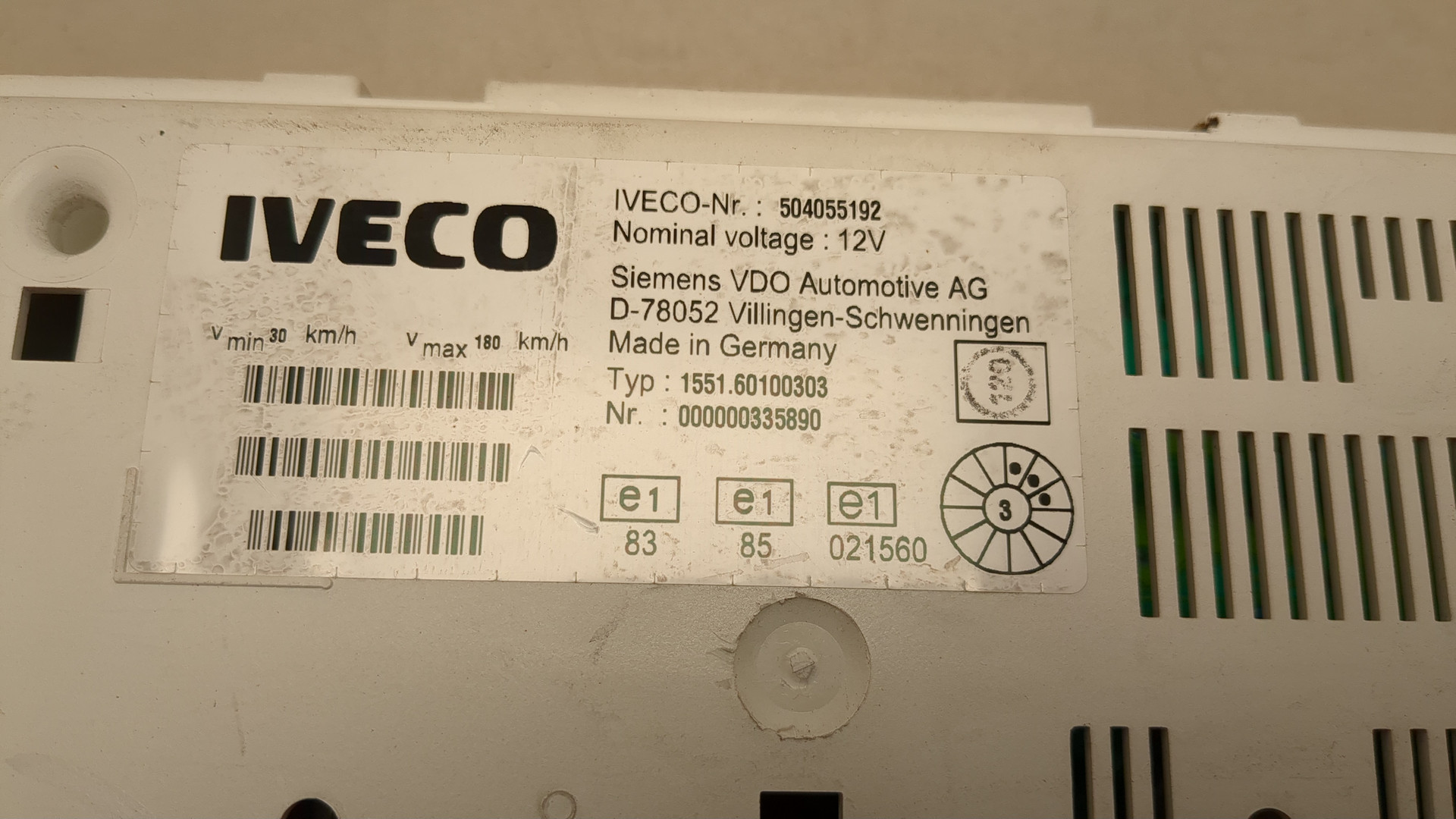 Панель приборов