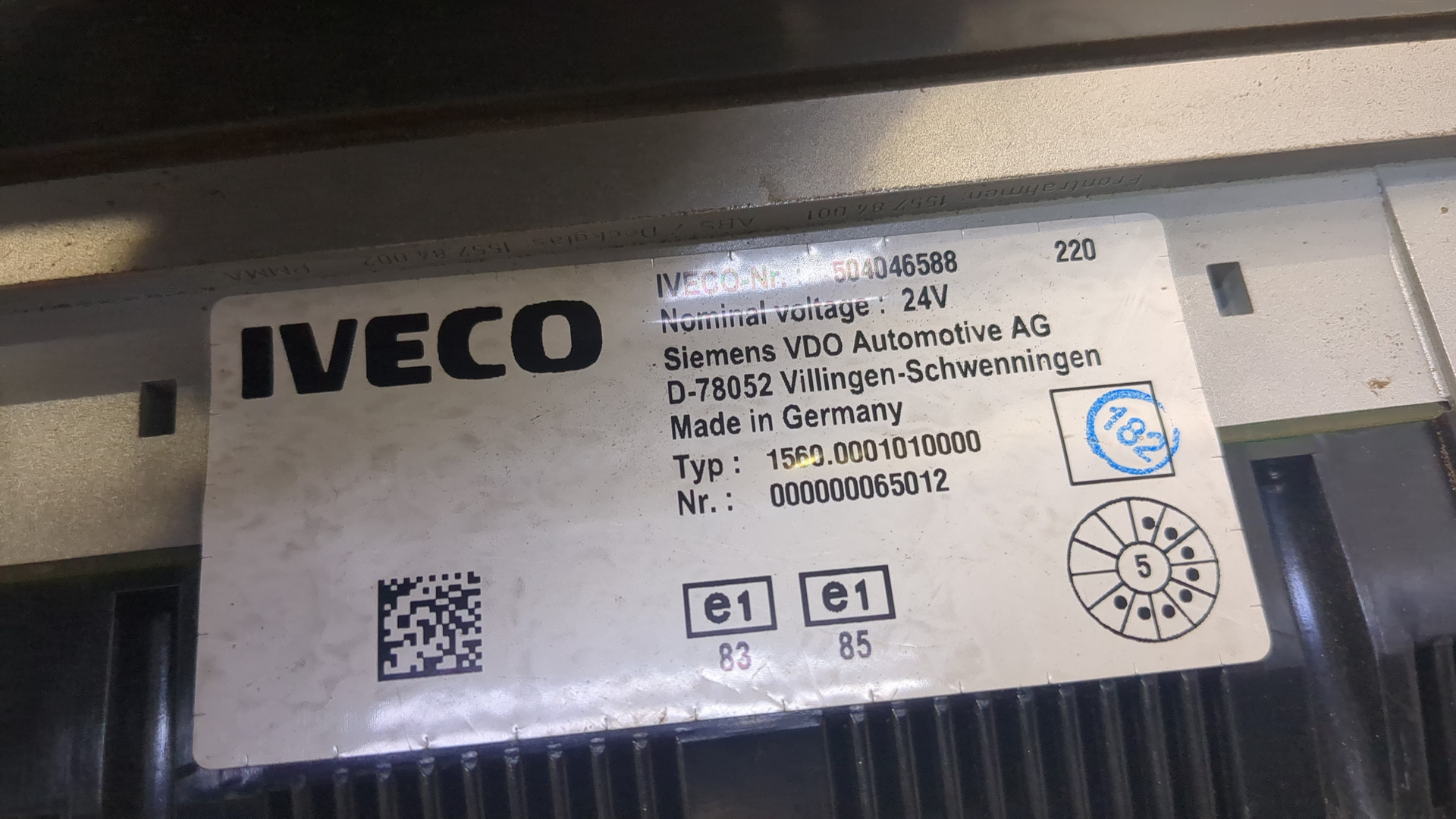 Панель приборов