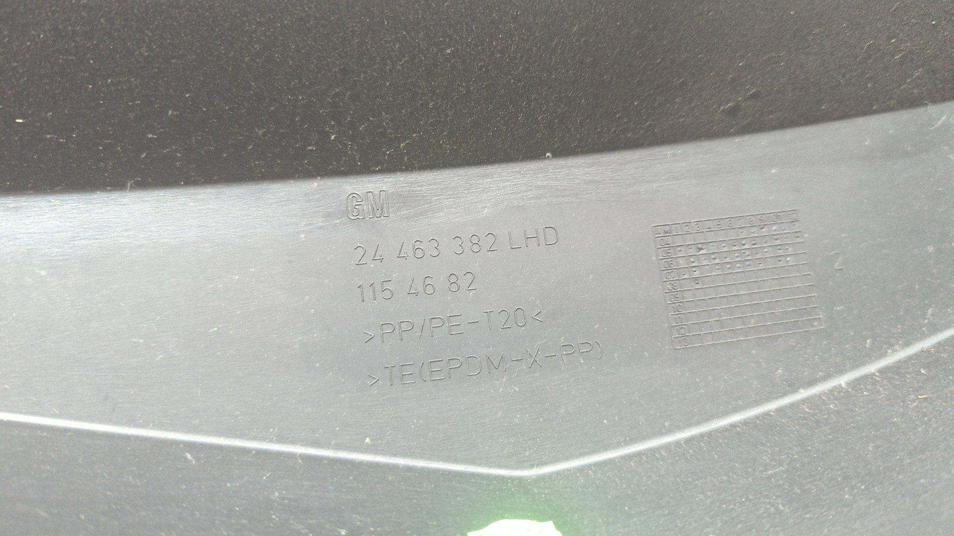 Решетка стеклоочистителей (Жабо)