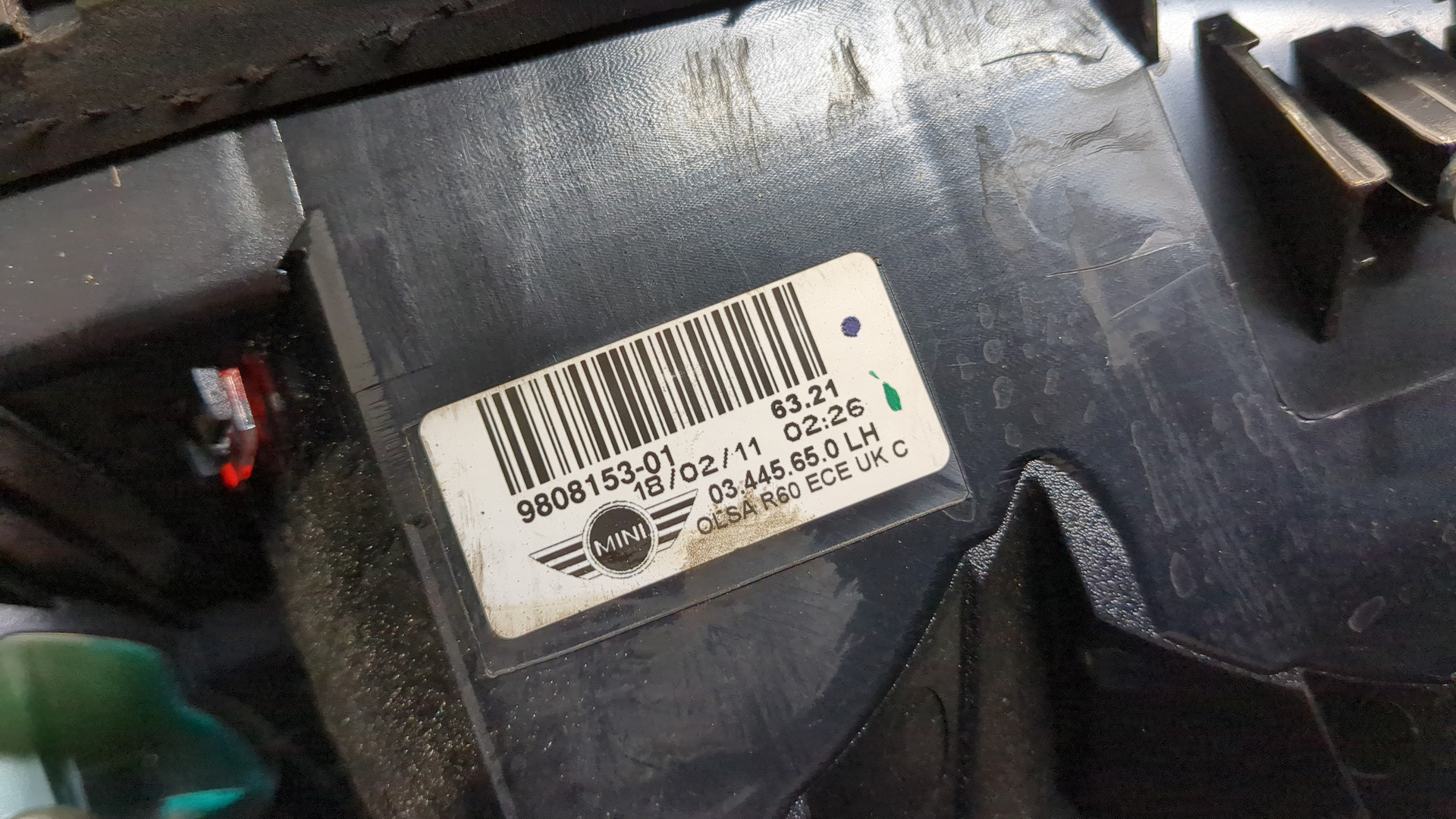 Фонарь задний левый