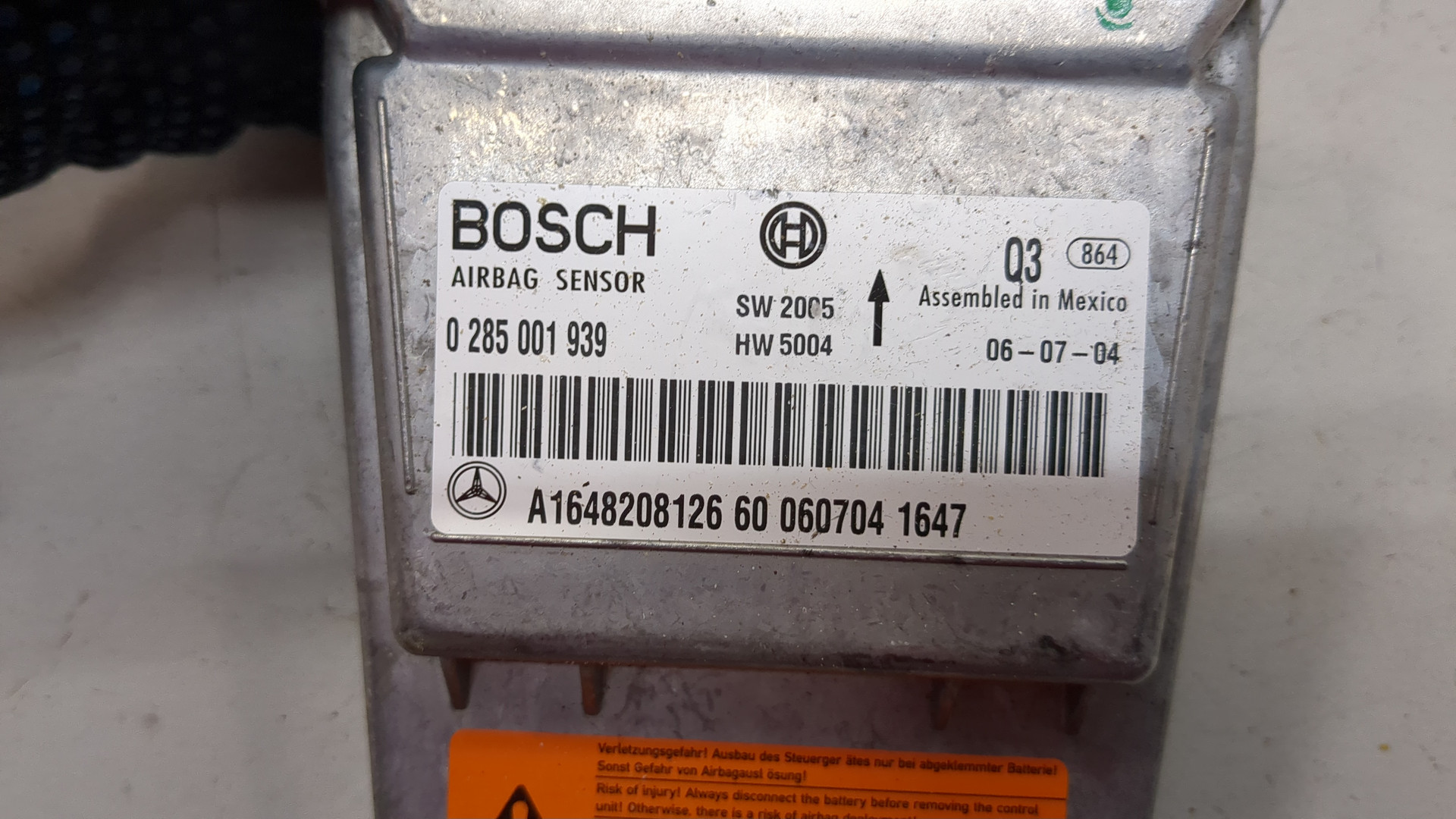 Блок управления подушек безопасности (AIR BAG)