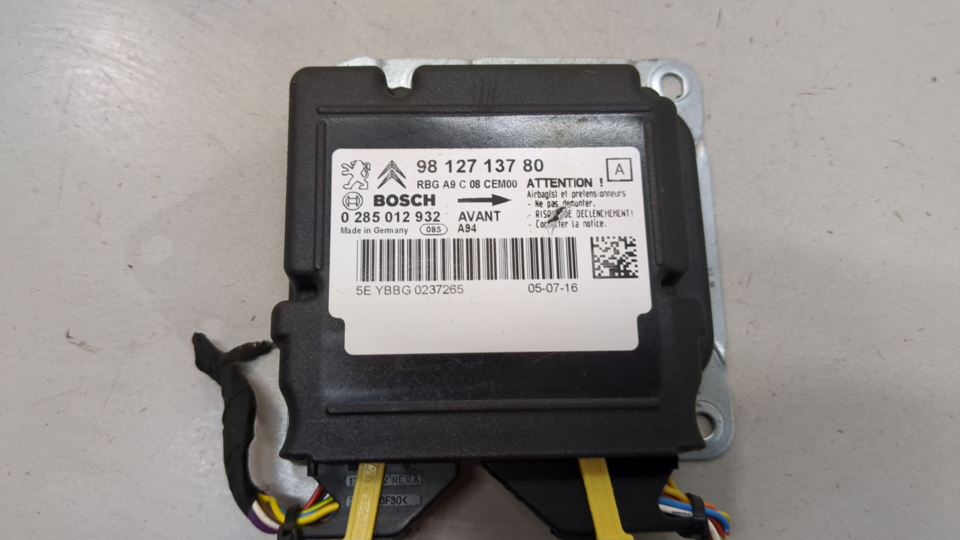 Блок управления подушек безопасности (AIR BAG)