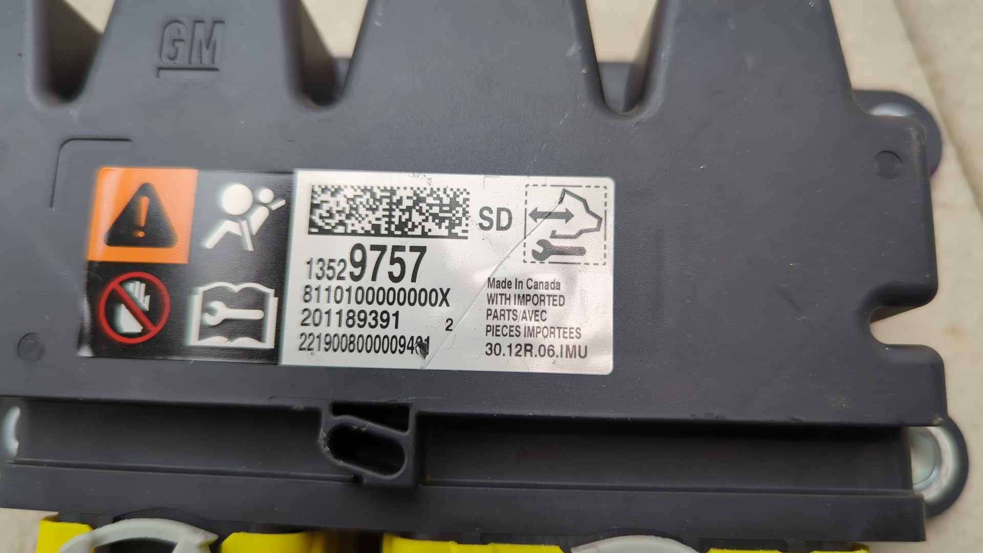 Блок управления подушек безопасности (AIR BAG)