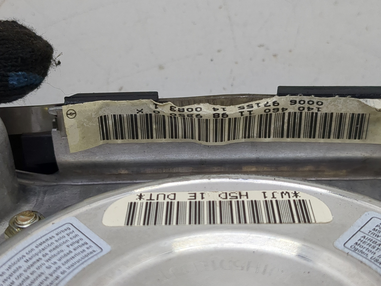 Подушка безопасности в рулевое колесо