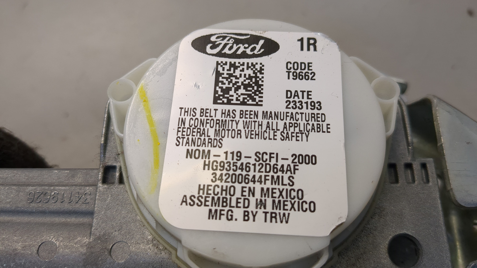 Ремень безопасности