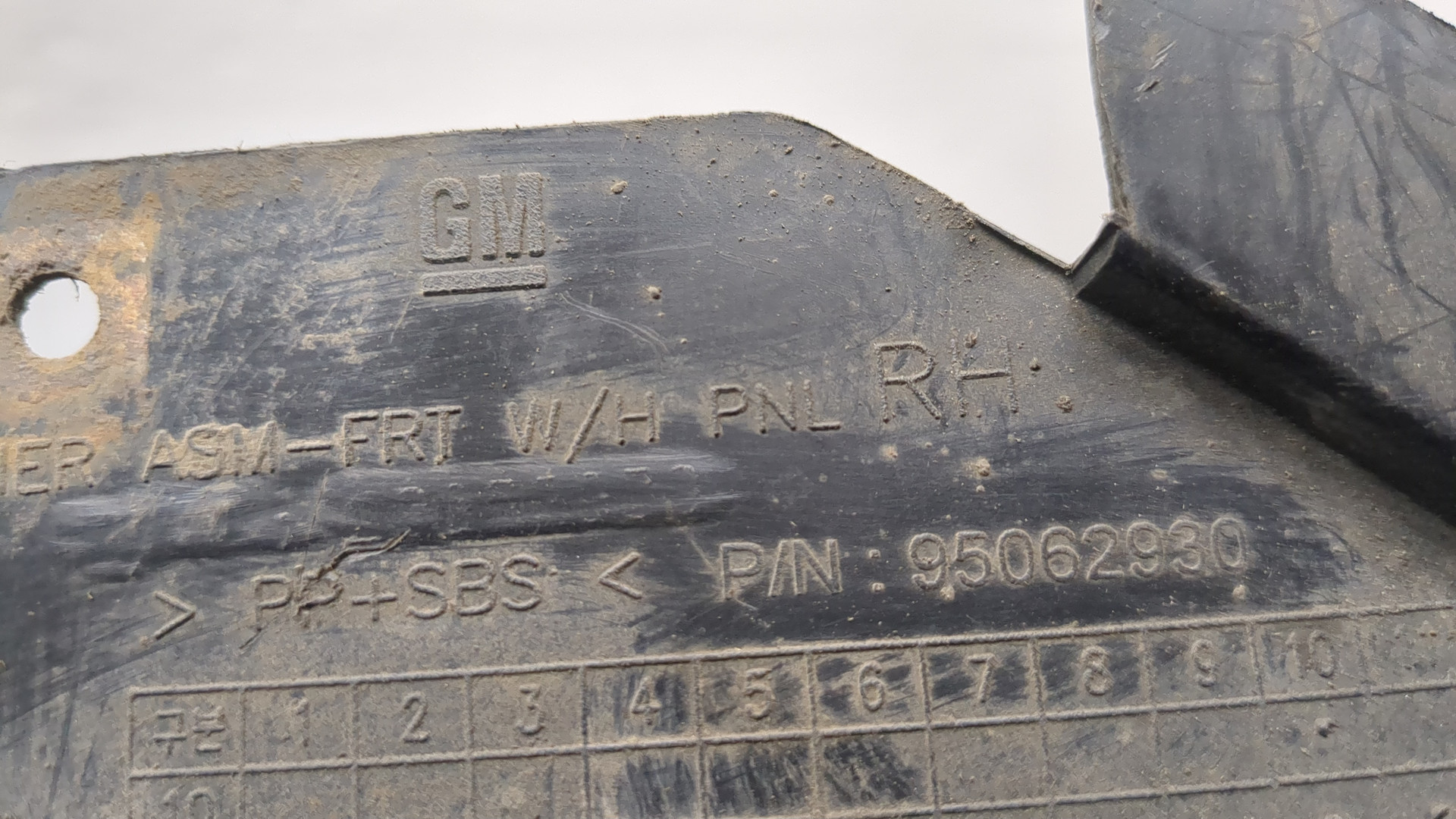 Локер передний правый