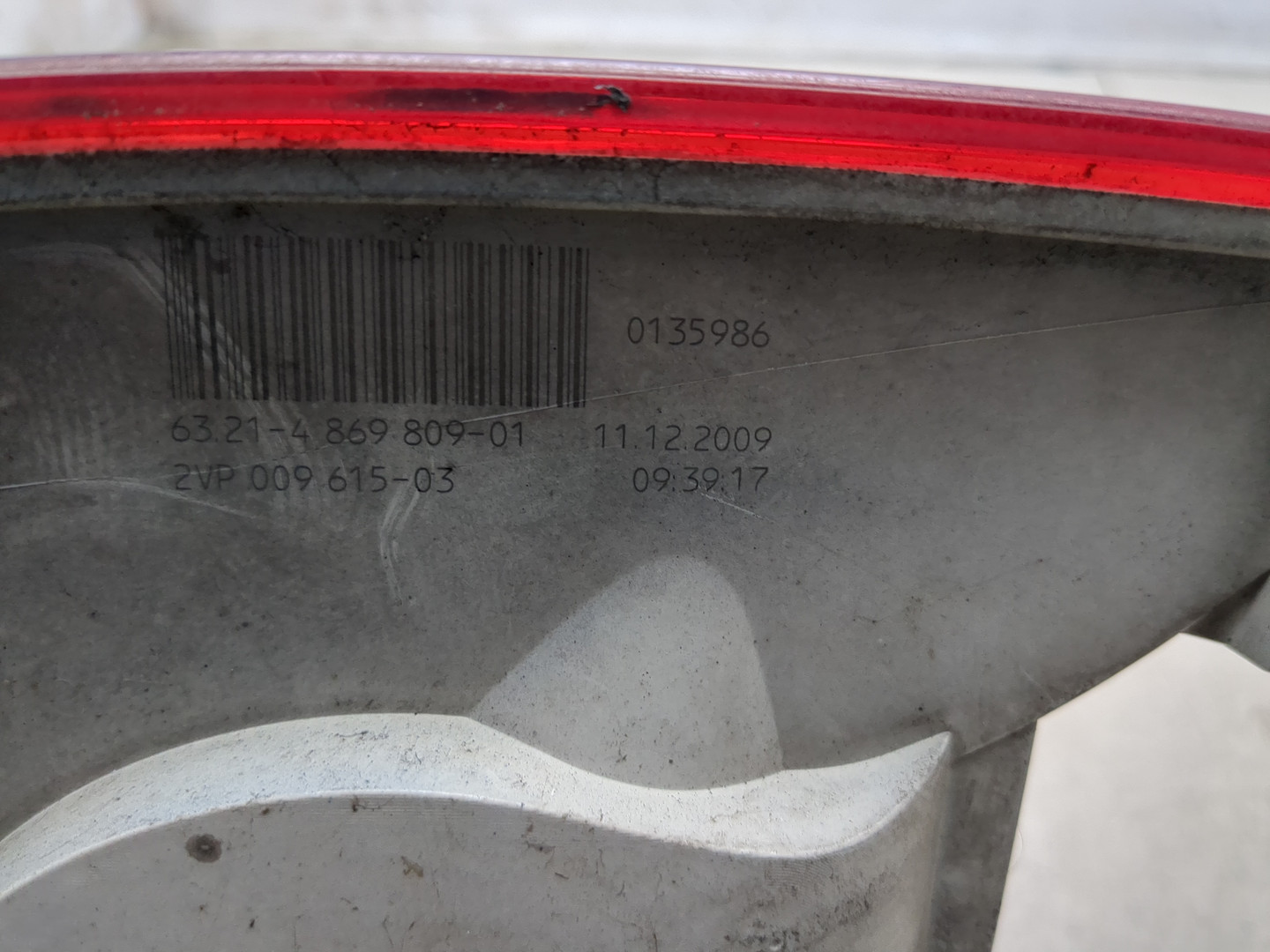 Фонарь задний левый