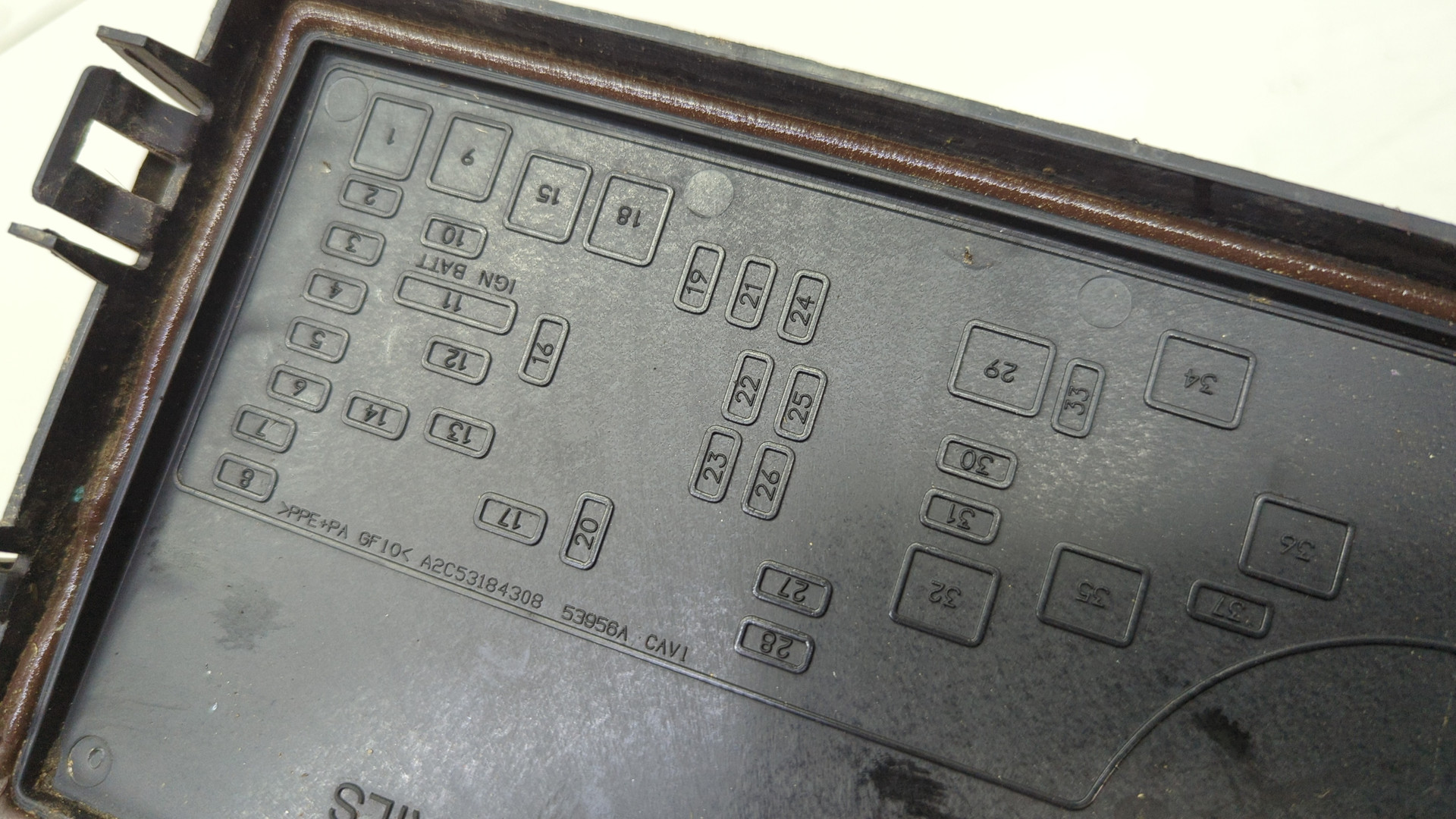 Корпус блока предохранителей