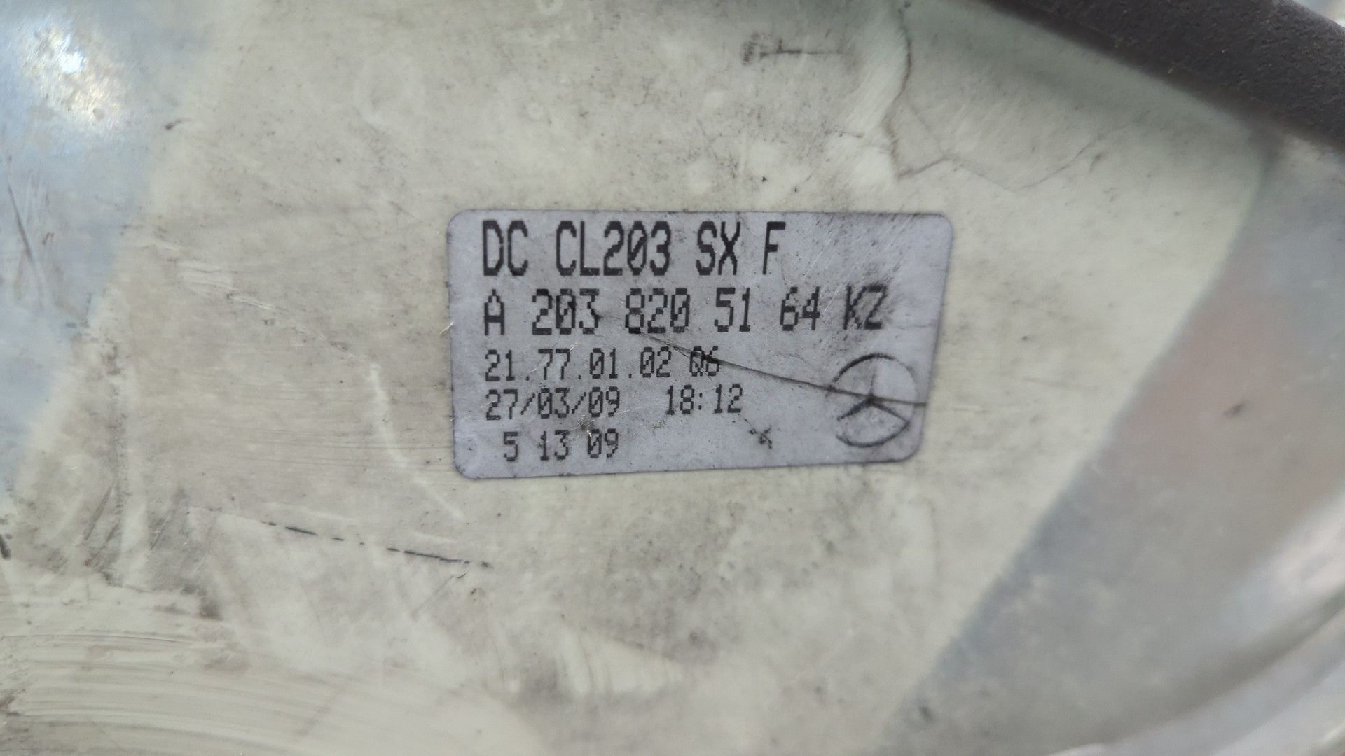 Фонарь задний левый