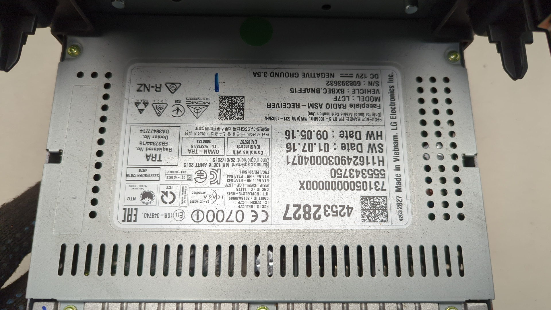 Магнитола для Malibu IX USA 2016>