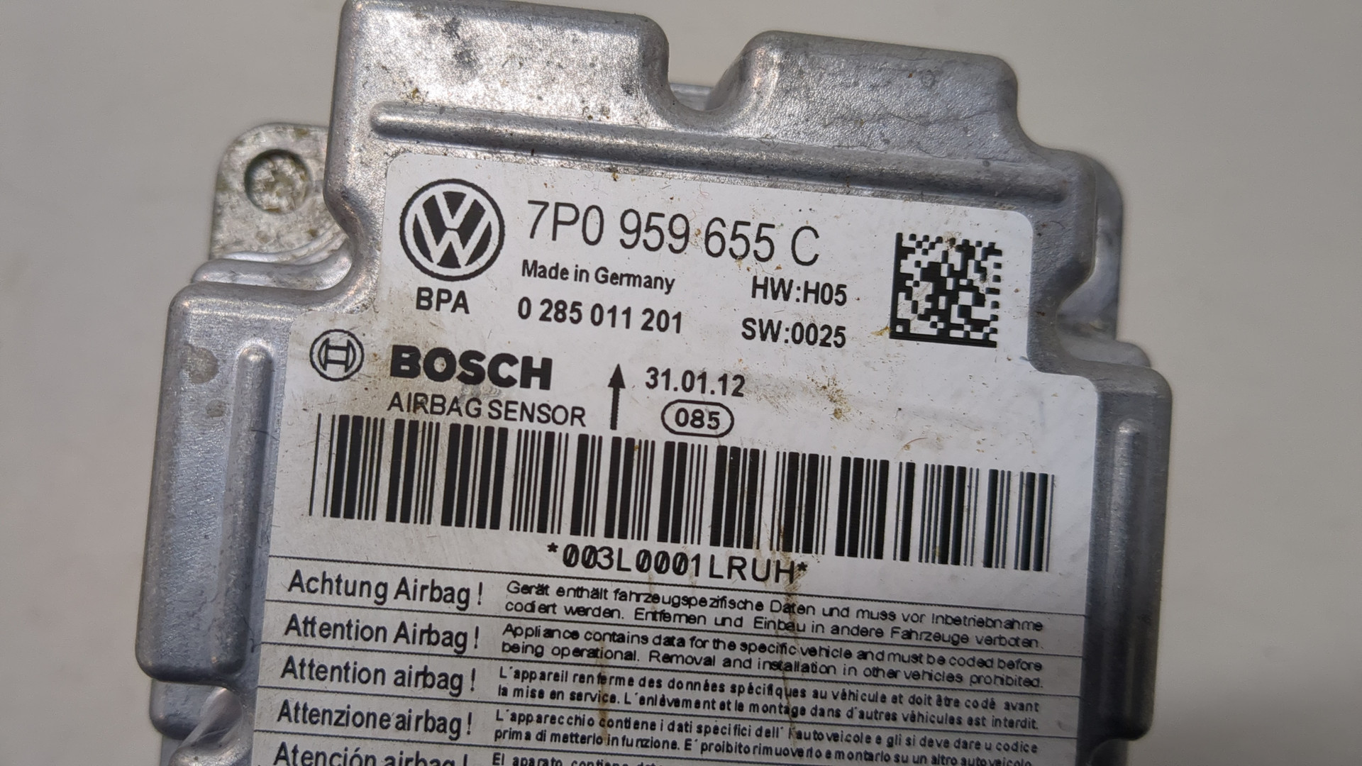 Блок управления подушек безопасности (AIR BAG)