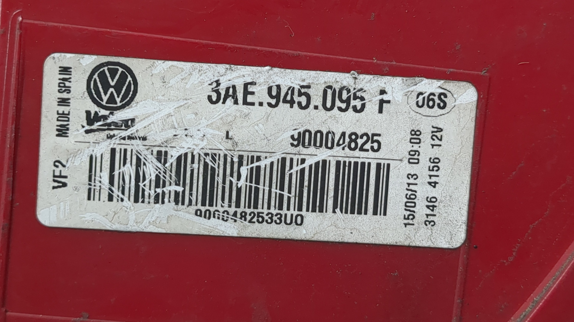 Фонарь задний левый