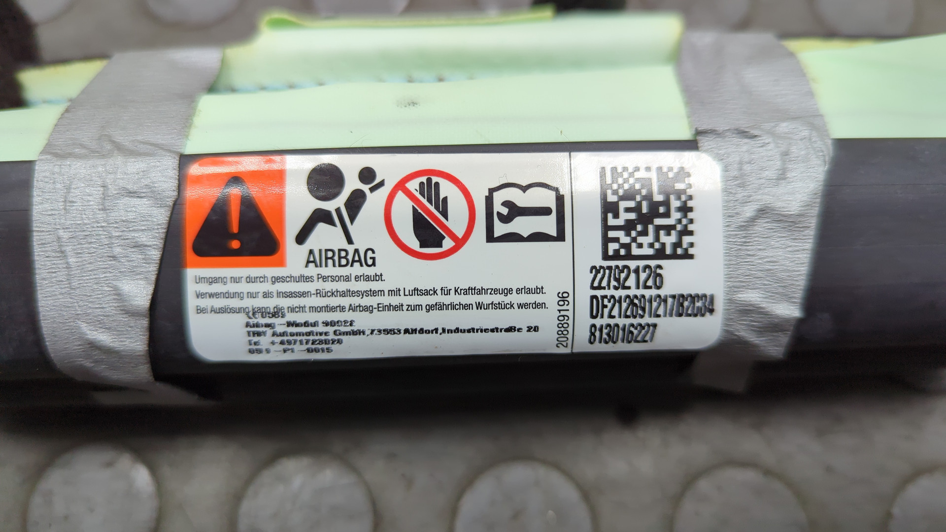 Подушка безопасности боковая (шторка)