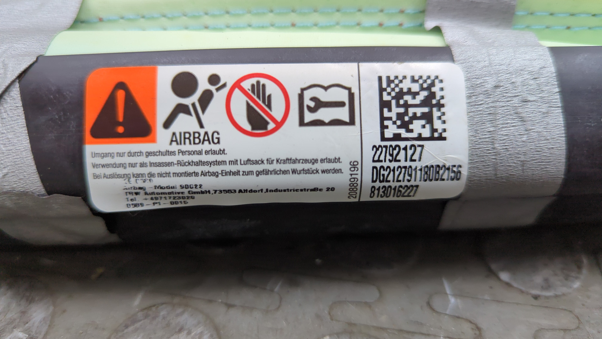 Подушка безопасности боковая (шторка)