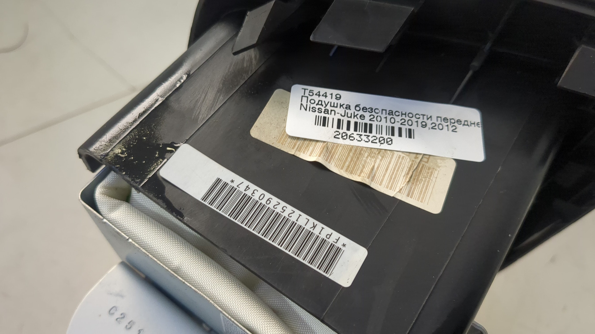 Подушка безопасности пассажирская (в торпедо)