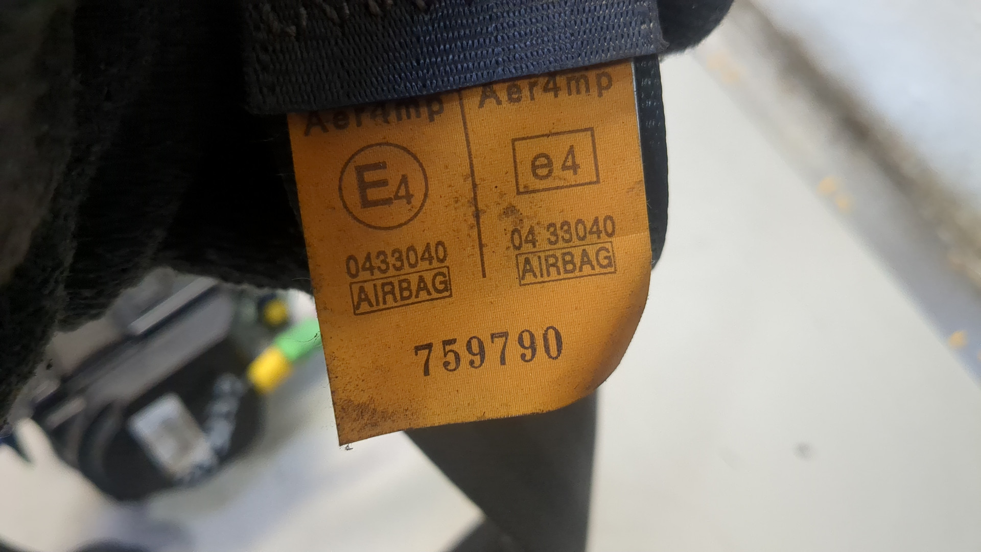 Ремень безопасности