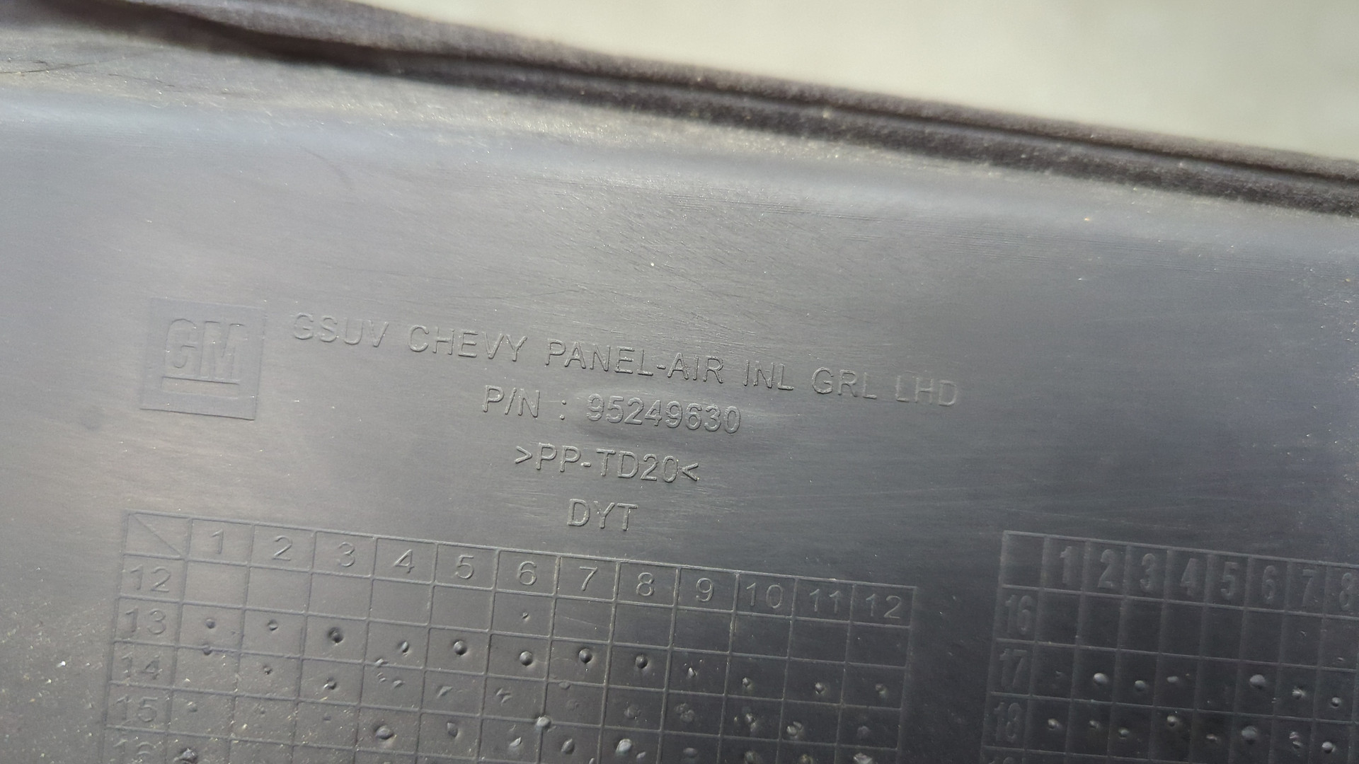 Решетка стеклоочистителей (Жабо)