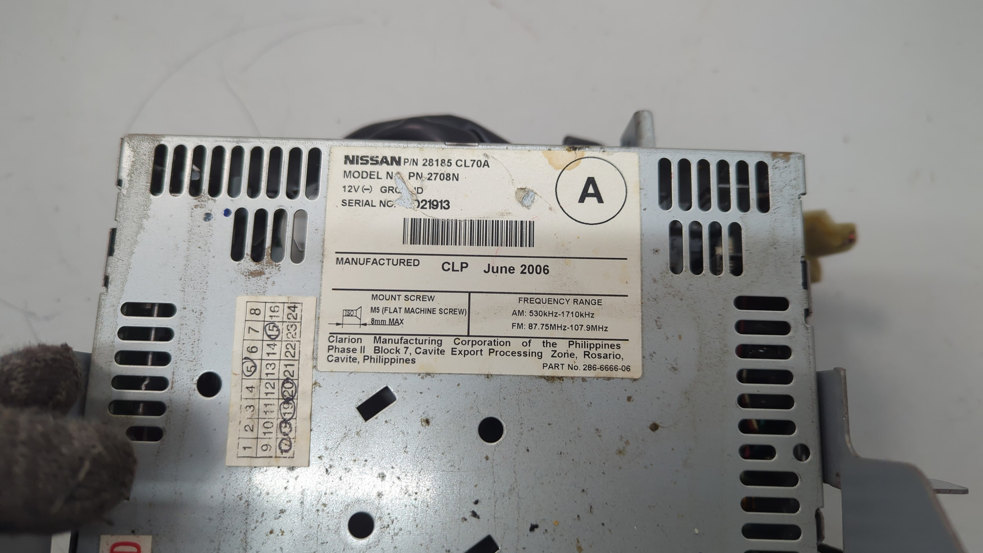 Магнитола для FX (S50) 2003-2007