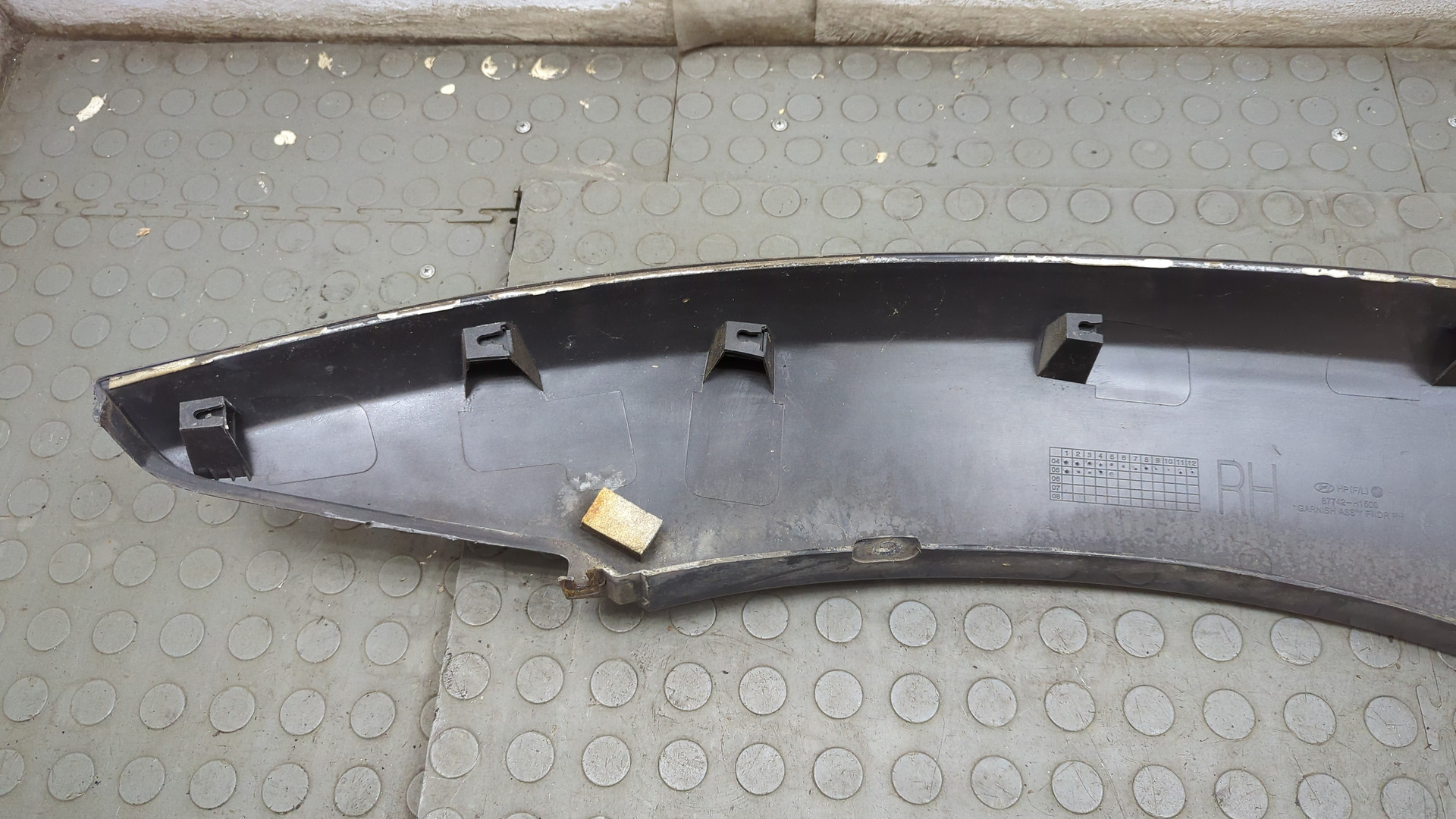 Накладка переднего крыла правого