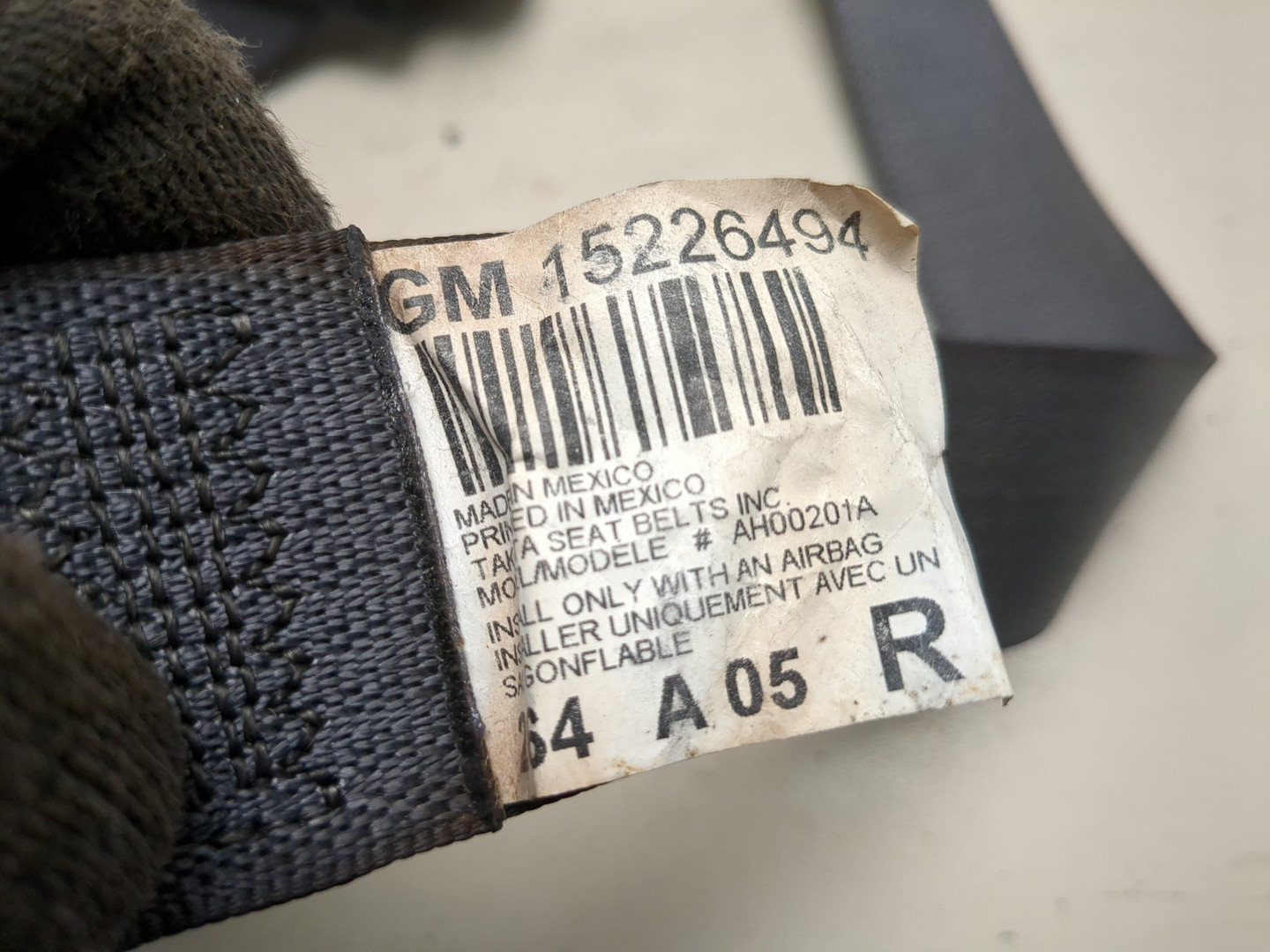 Ремень безопасности