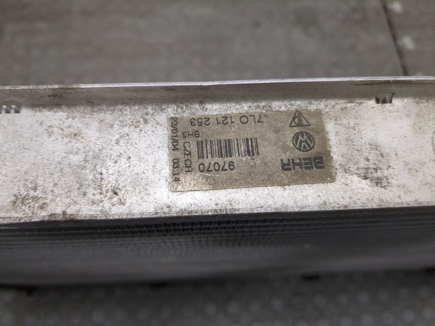 Радиатор охлаждения двигателя основной