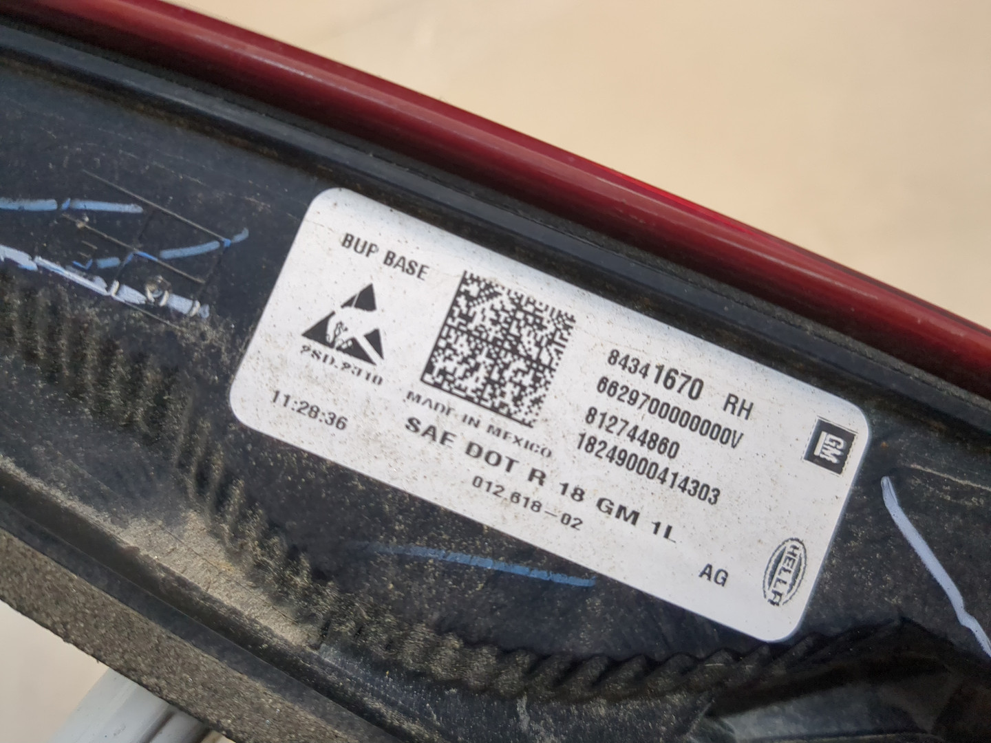 Фонарь задний внутренний правый