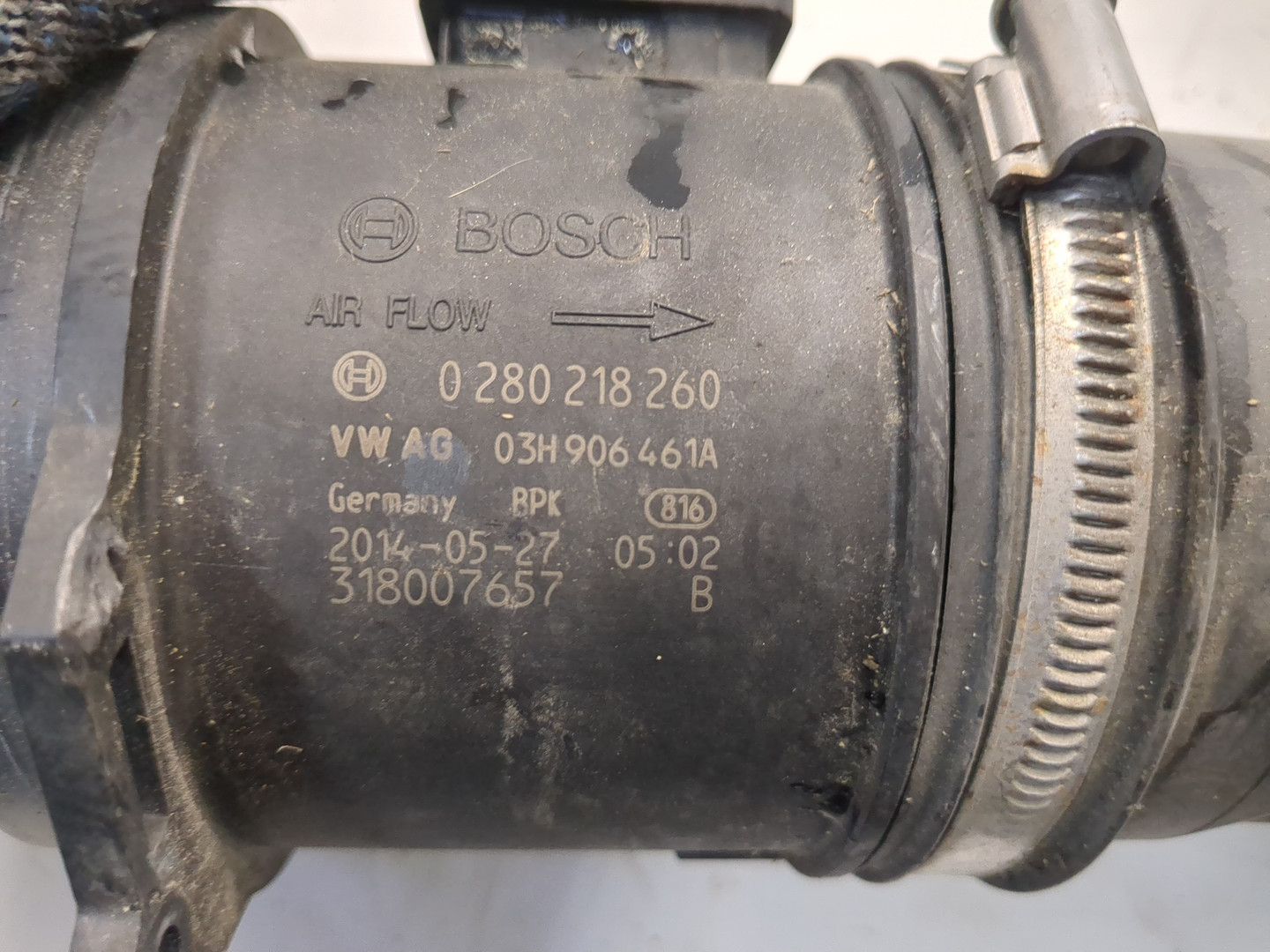 Патрубок воздушного фильтра