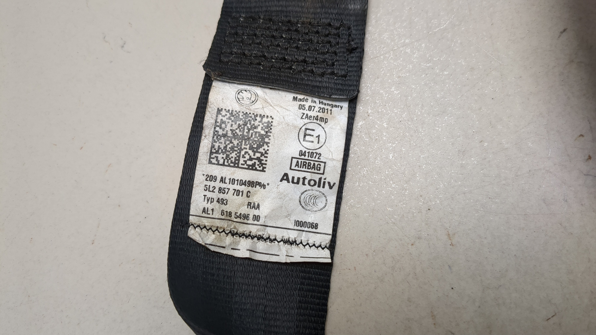 Ремень безопасности