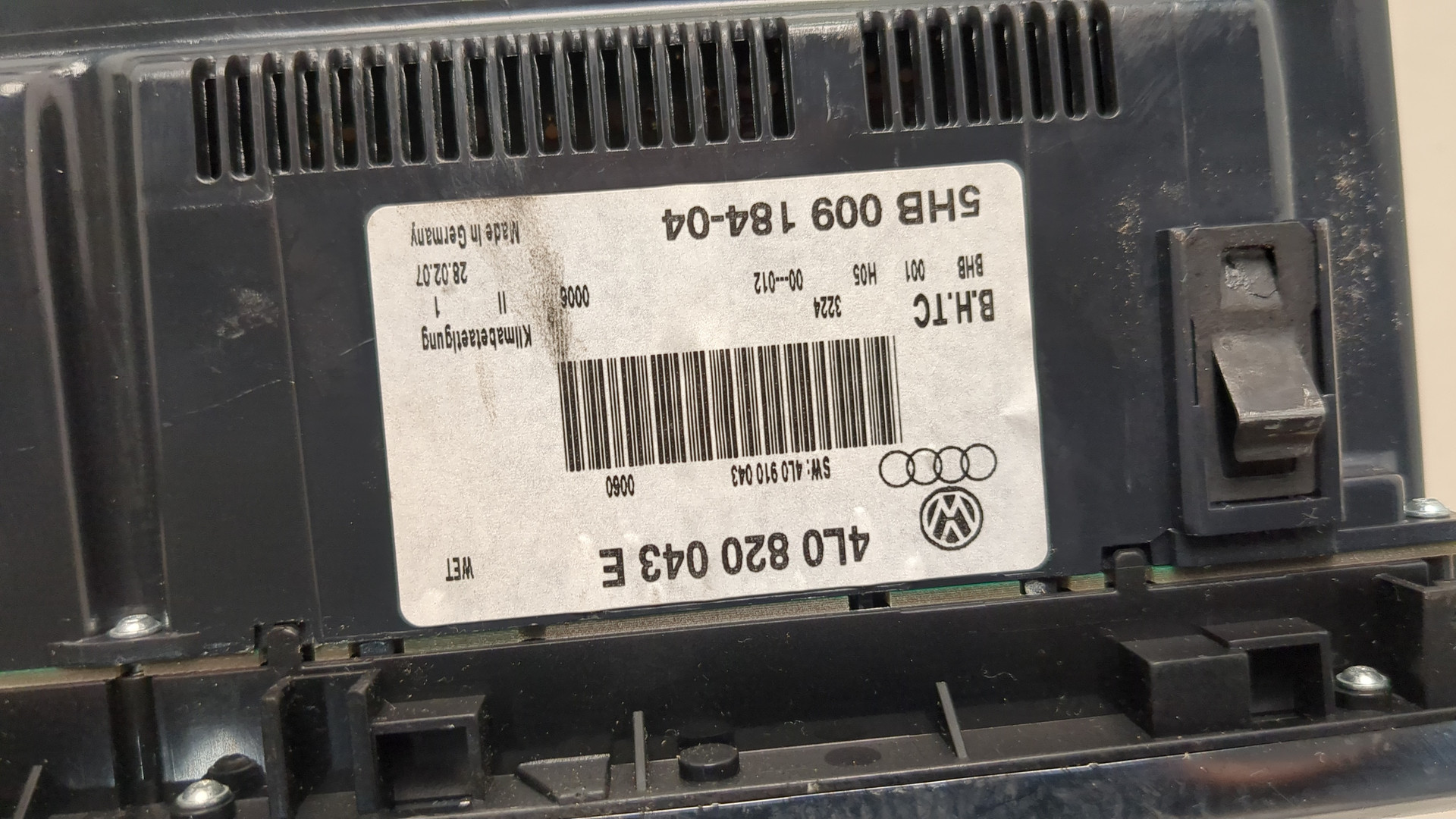 Переключатель отопителя